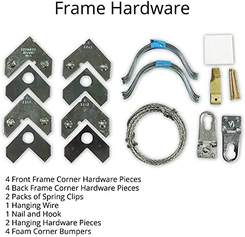 Frame It Easy 13x25 Inch White Metal Picture Frame - Ashford Collection - Perfect for Wall Art, Photos & Home Decor