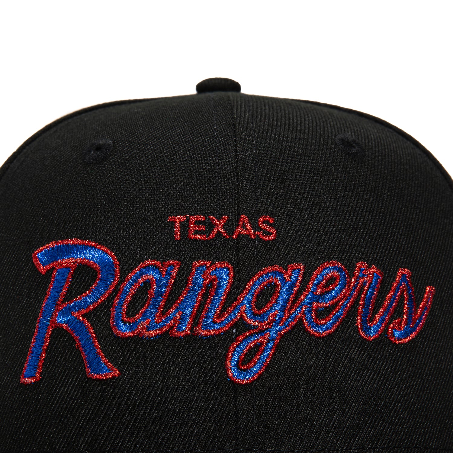 New Era 59Fifty Texas Rangers Logo Patch Script Hat - Official MLB Baseball Cap for Men & Women - Adjustable Snapback - Perfect for Baseball Games, Fan Gear & Streetwear Fashion