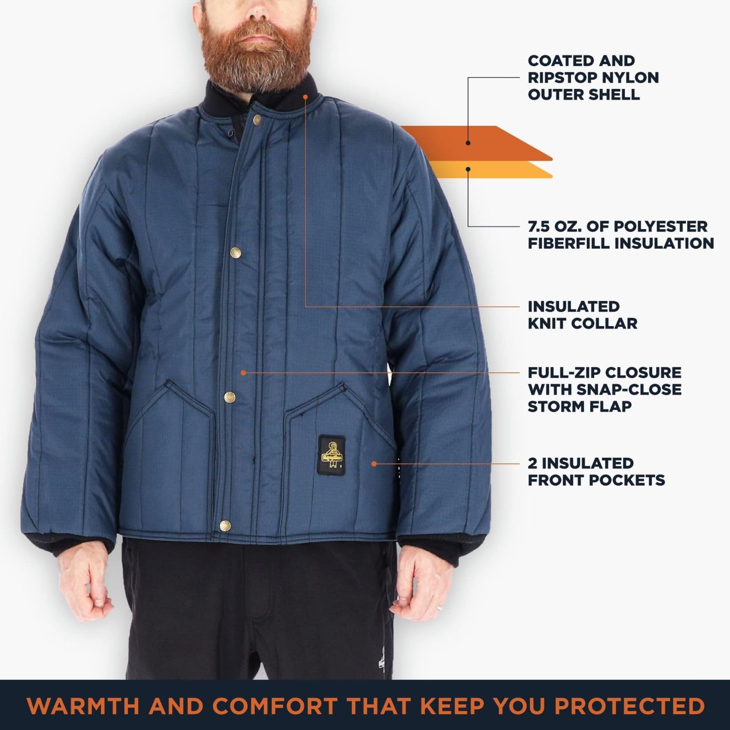 RefrigiWear Insulated Jacket for Cold Work -10°F | Workwear for Outdoor Jobs