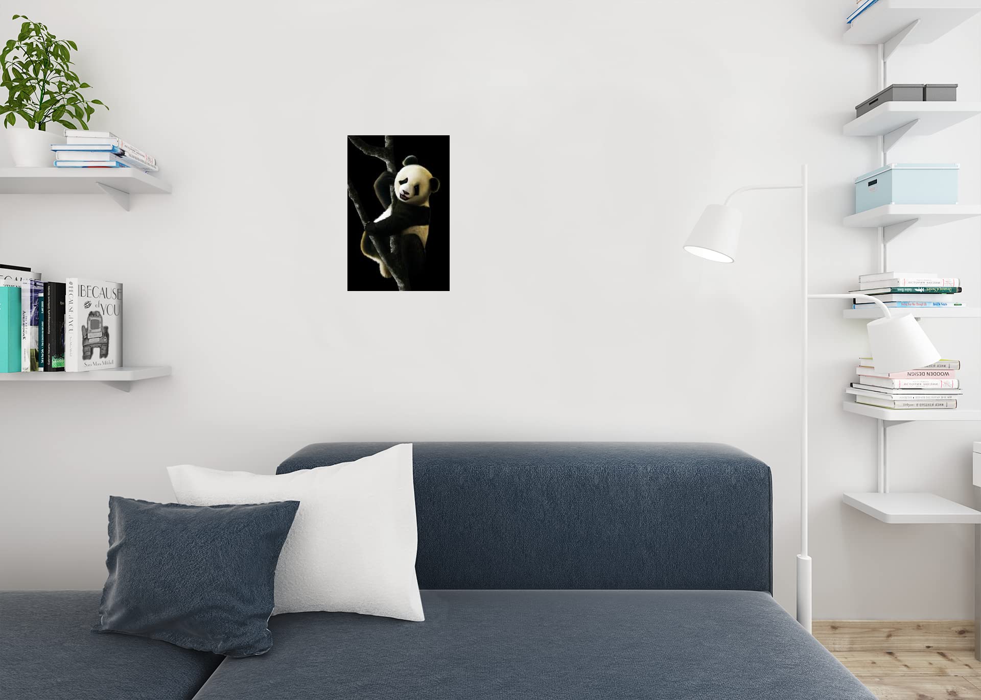 12x18 Giant Panda Wall Art Poster - Cute Asian Bear Nursery Decor for Kids Room, Baby Bedroom & Playroom - Wildlife Animal Print for Wall Decor
