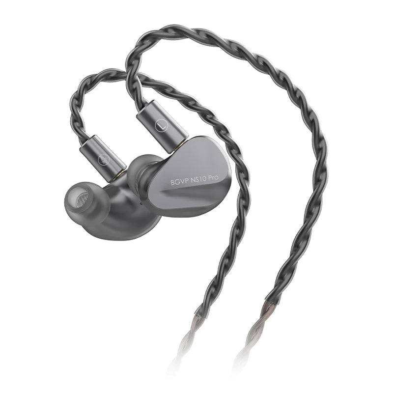 BGVP NS10 Pro 8BA+2DD Hybrid Driver HiFi In-Ear Monitors - Professional Audiophile Earphones for Music, Gaming & Studio Monitoring