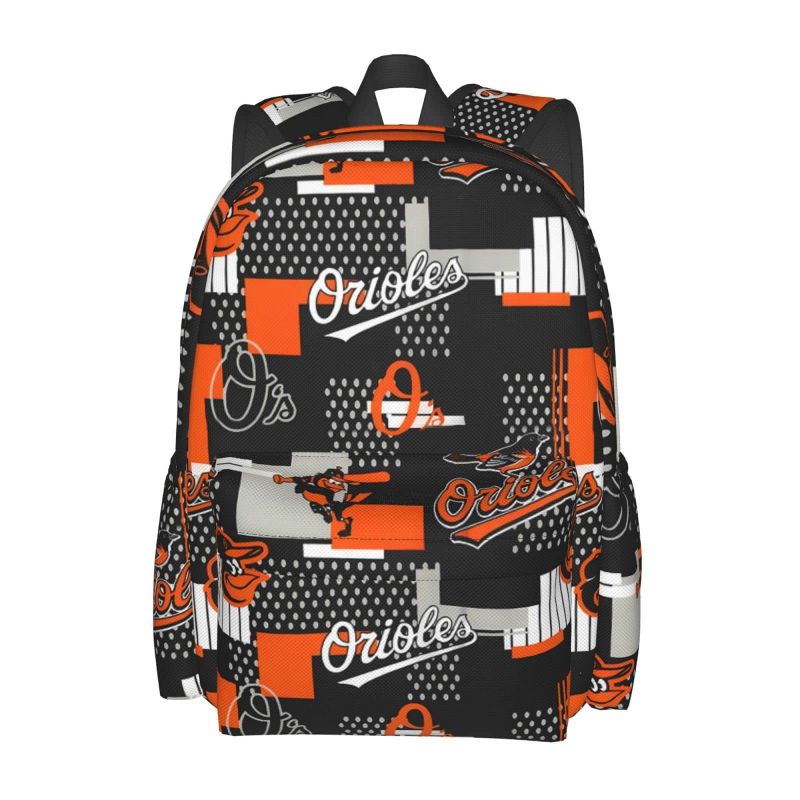 **Baltimore Orioles Baseball Backpack – Lightweight Casual School Backpack for Men & Women – 16.9 Inch Bookbag for Travel, Hiking, Camping & Work – Perfect for Sports Fans & Daily Use**