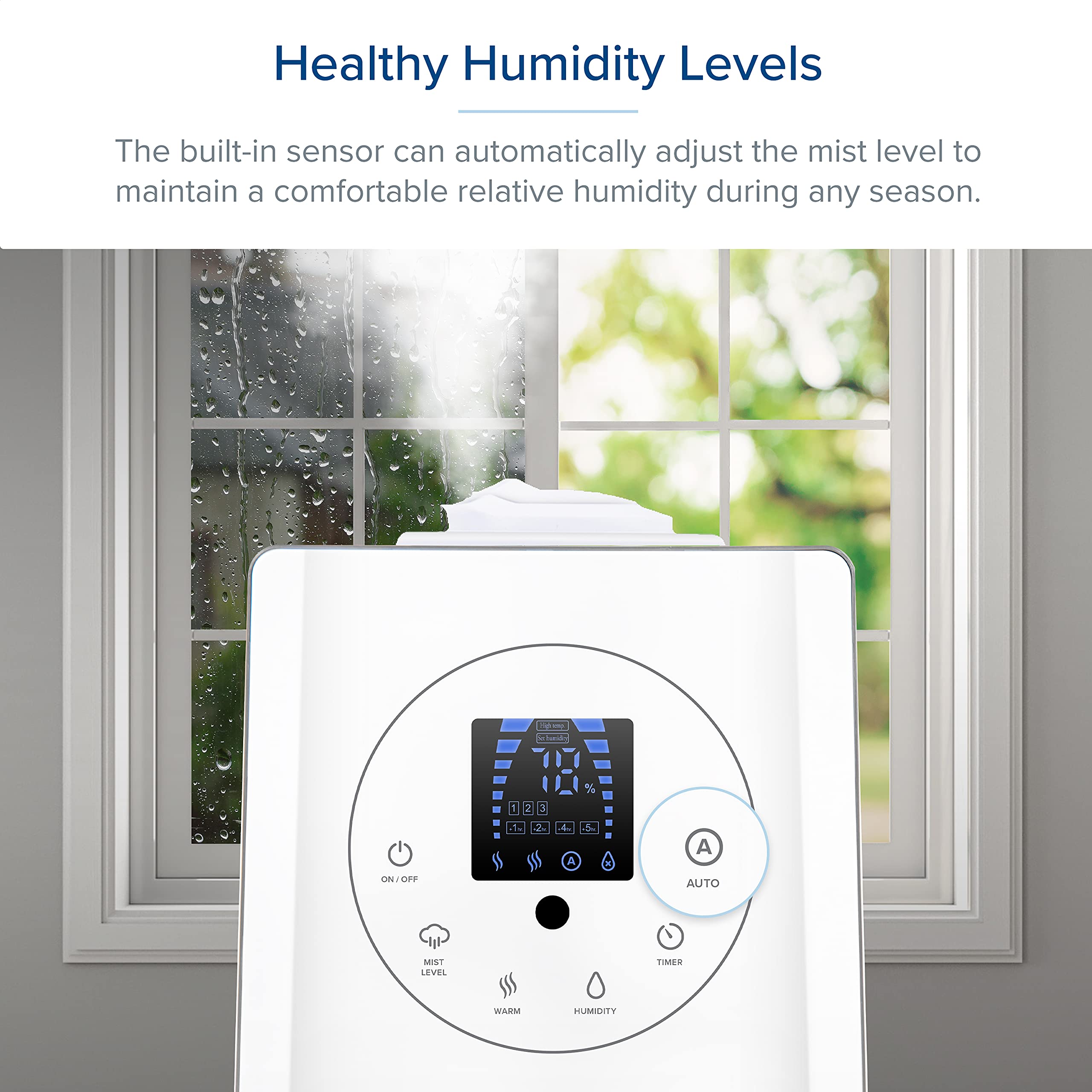 LEVOIT 6L Warm and Cool Mist Humidifier for Large Room | Bedroom & Plant Humidifier with Remote Control, Essential Oil Diffuser, Filterless, Auto Mode, 60H Runtime | Perfect for Home, Office, Nursery & Dry Climate Relief