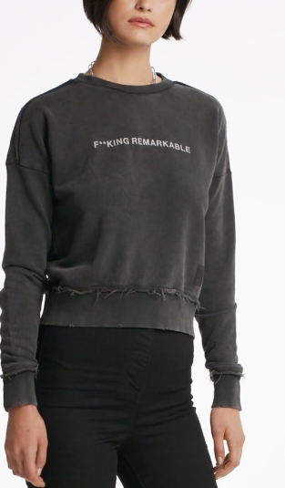 Women's Slogan Sweatshirt - Trendy Casual Pullover for Everyday Wear | Perfect for Street Style, College Campus & Weekend Outfits