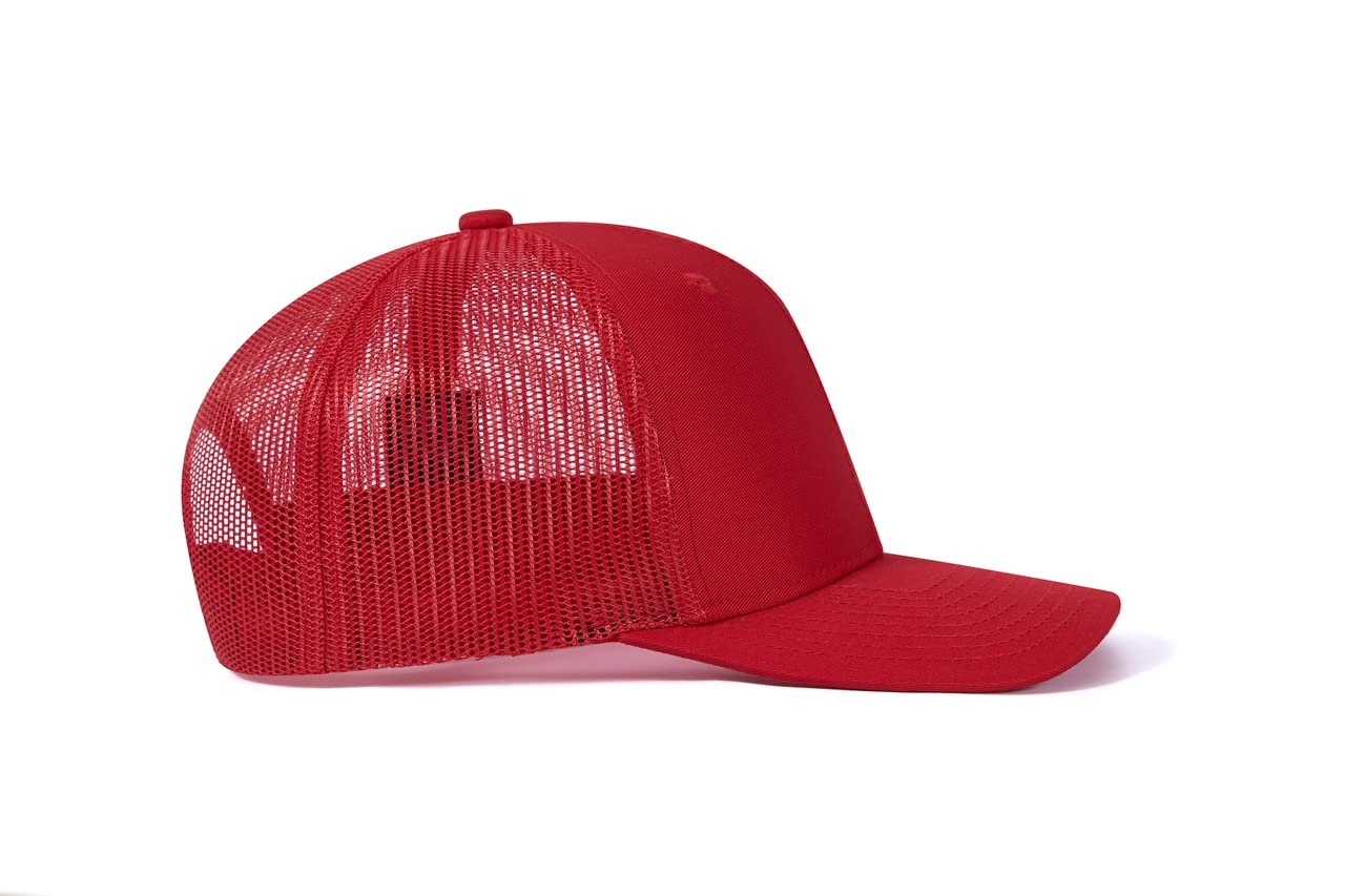 JBZ Wholesale Blank Trucker Mesh Snapback Hats - Adjustable Baseball Caps with Curved Bill for Sports, Golf & Casual Wear - Bulk Pack for Men & Women (Great for Outdoor Activities, Dad Hats, Team Events & Promotions)