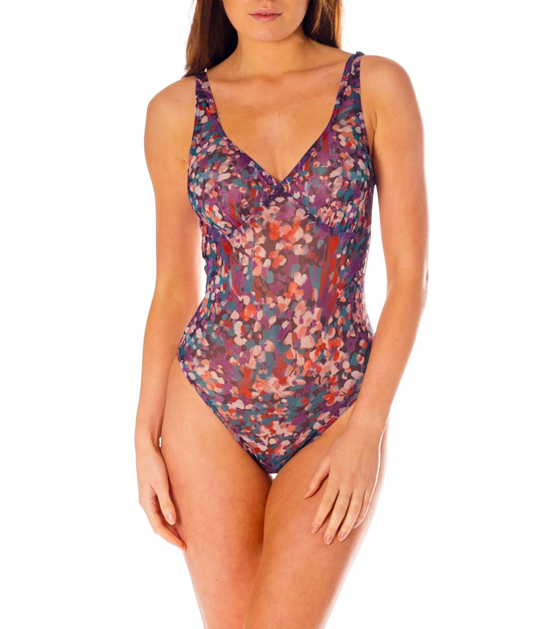 Kiniki Elba Tan Through Support Top Swimsuit for Women - Sexy One Piece Bathing Suit with Built-in Bra - Perfect for Beach, Pool & Summer Vacations