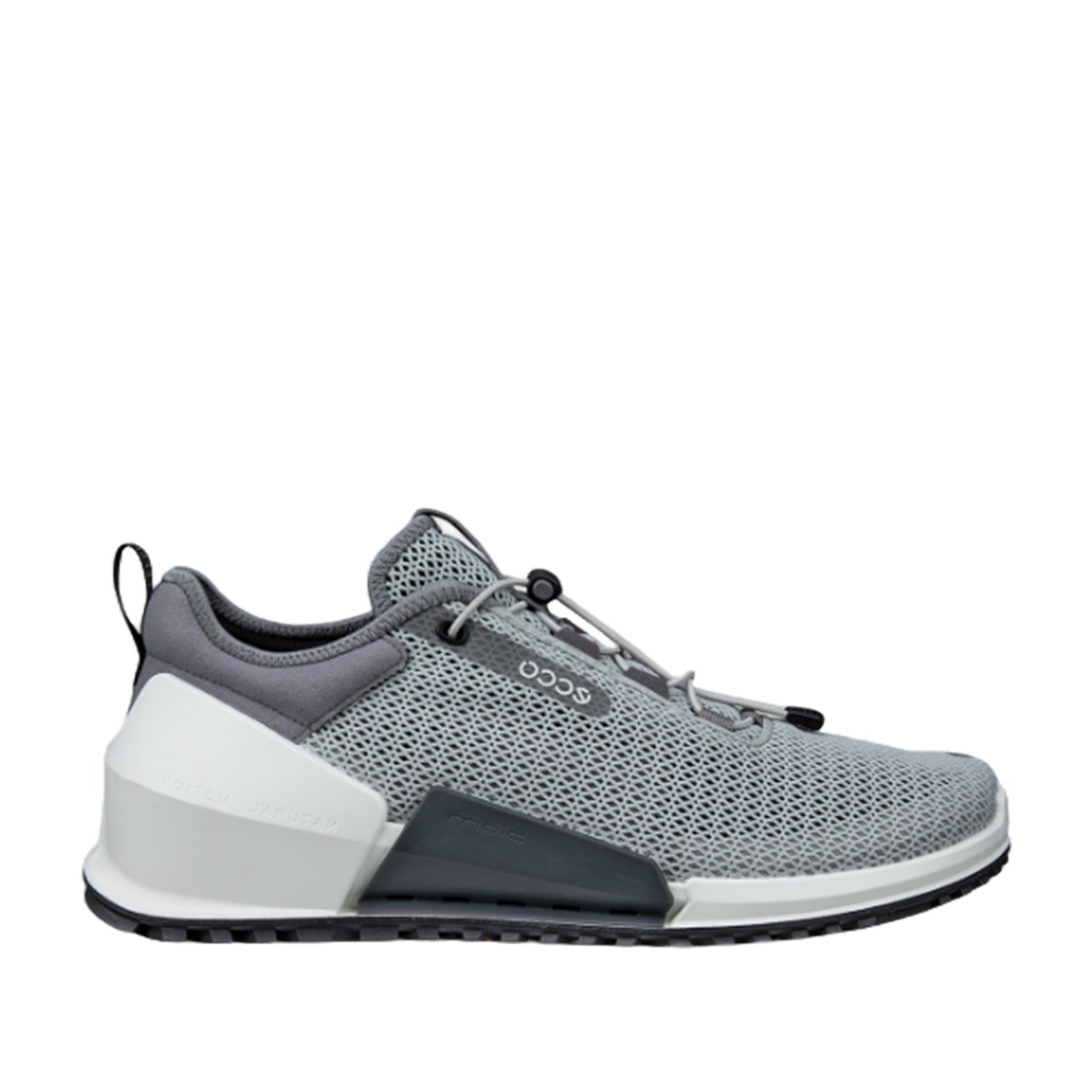 ECCO Men's BIOM 2.2 Breathable Running Shoes in Concrete/Steel - Lightweight Athletic Footwear for Jogging, Gym Workouts & Outdoor Activities
