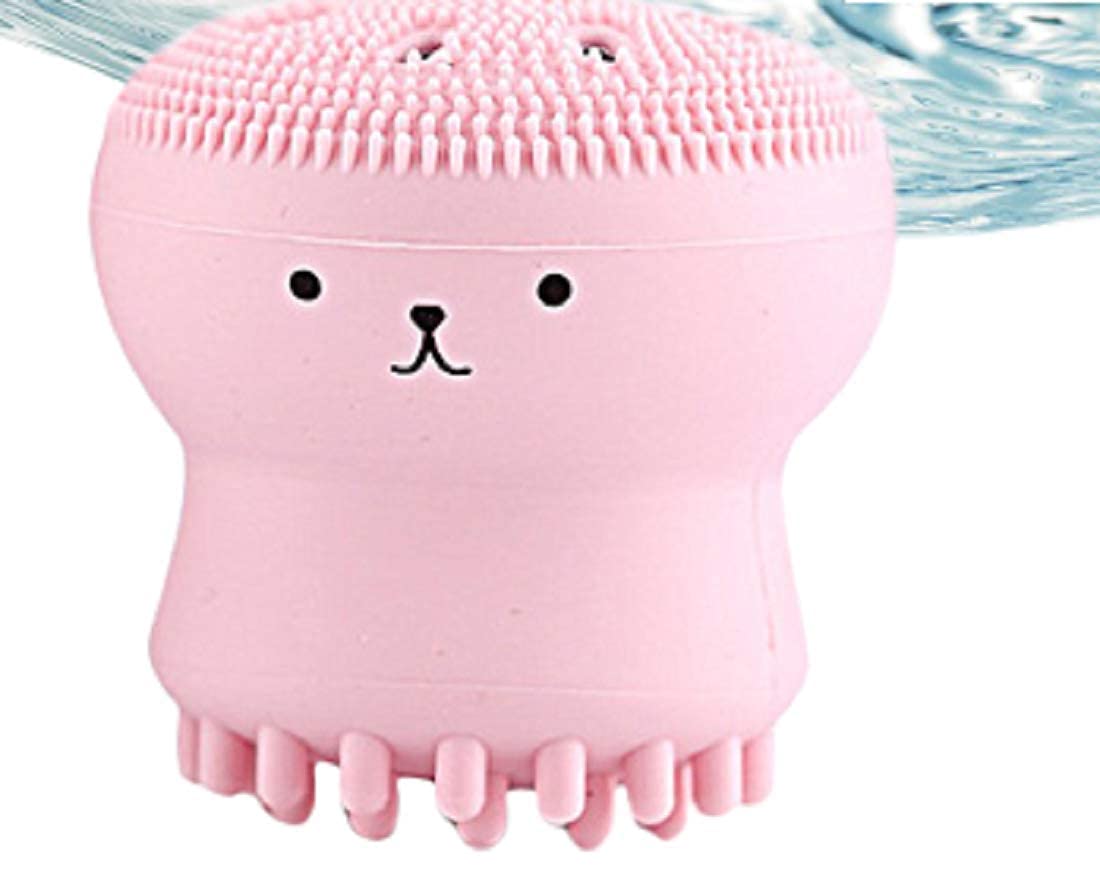 YKXIMS Octopus Design Silicone Facial Cleansing Brush - Gentle Exfoliator & Massager for Deep Pore Cleansing, Blackhead Removal & Skin Rejuvenation (Pack of 1) | Perfect for Daily Skincare Routine & Spa-Like Facial Treatment at Home