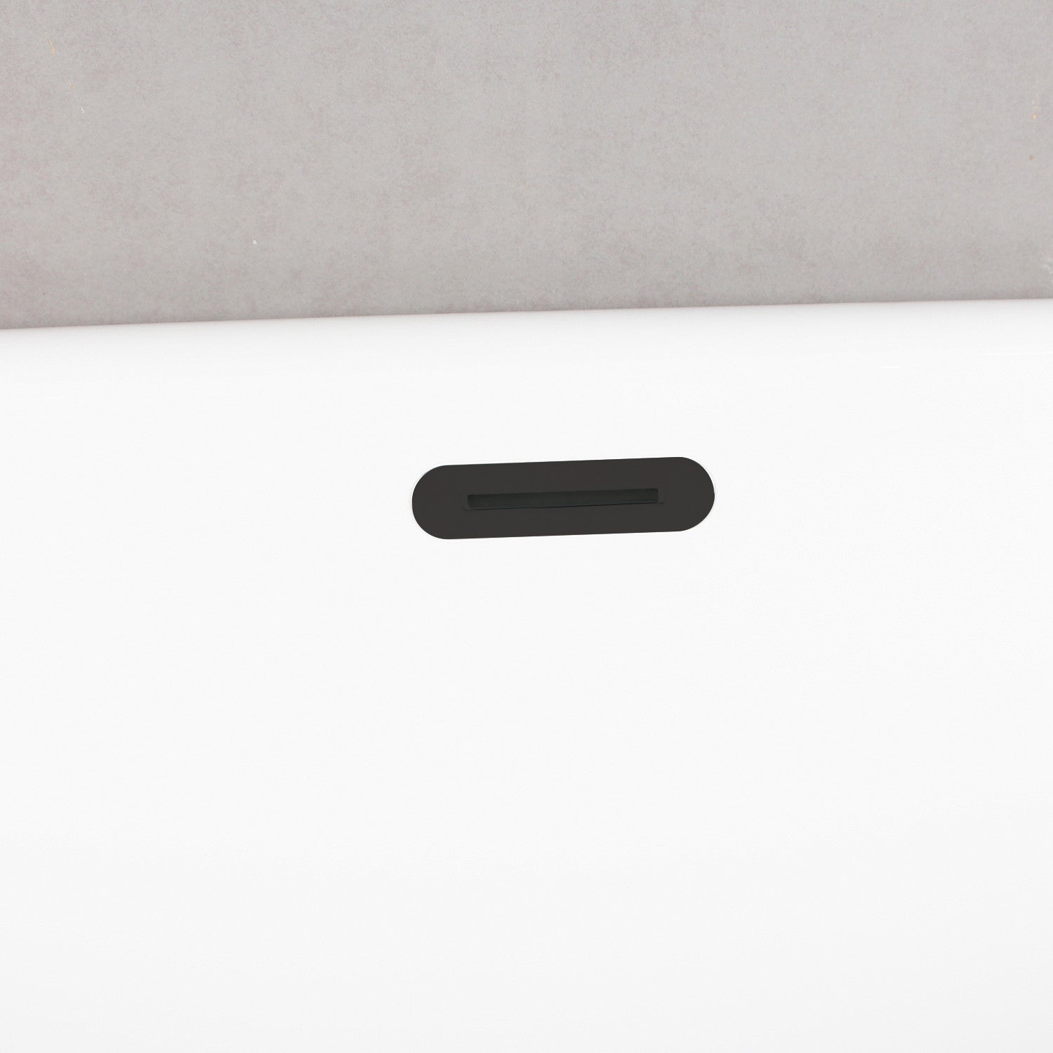 Aqua Eden 67-Inch Freestanding Acrylic Oval Bathtub - Double Ended Soaking Tub with Drain, Glossy White & Matte Black Finish | Perfect for Master Bathroom, Spa Retreat & Luxury Home Decor