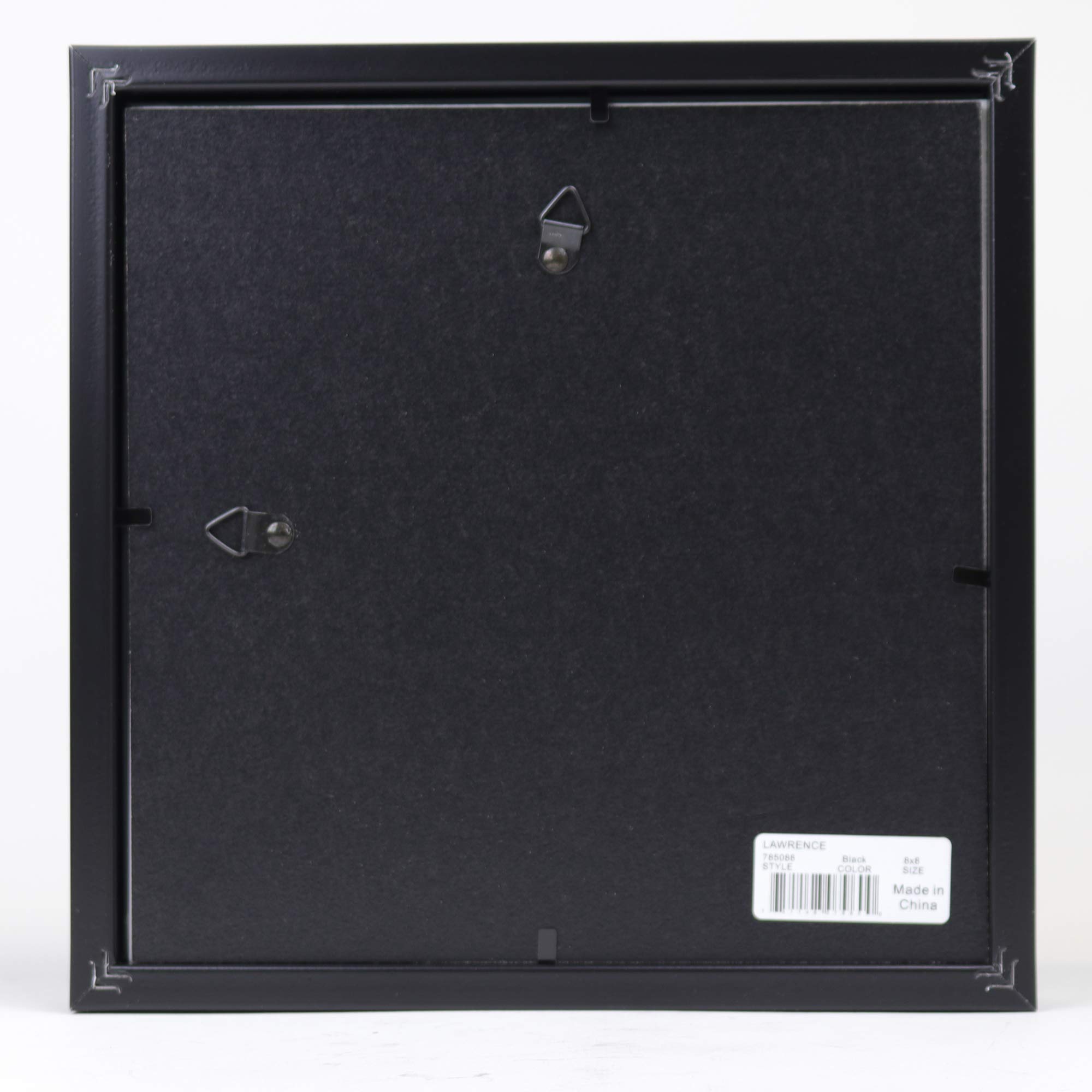 Lawrence Frames 785088 8x8 Inch Black Shadow Box Frame - Perfect for Displaying Memorabilia, Photos, and Collectibles in Home or Office Decor