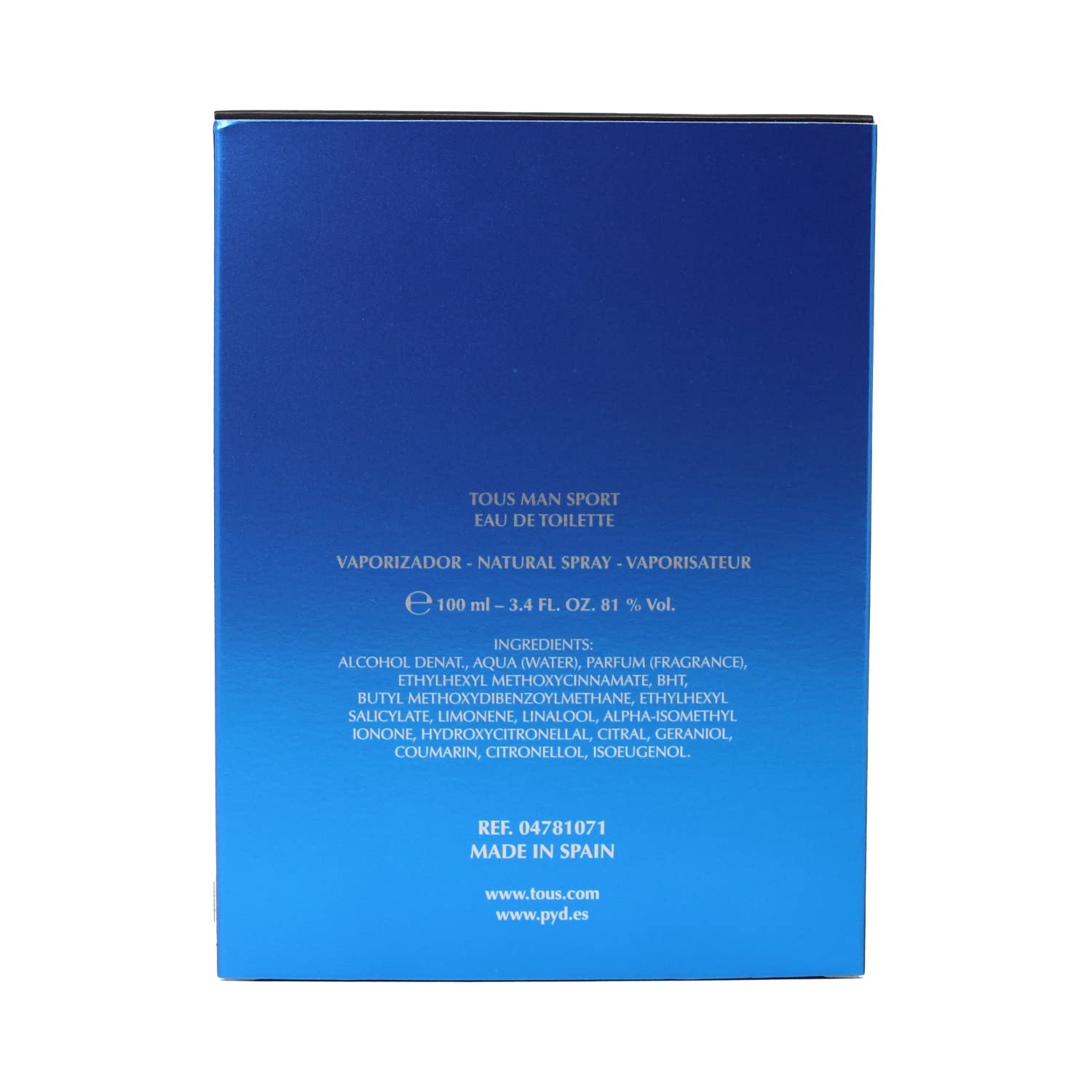 TOUS Man Sport Cologne for Men - Fresh & Masculine Fragrance | Long-Lasting Eau de Toilette | Perfect for Gym, Work & Everyday Wear