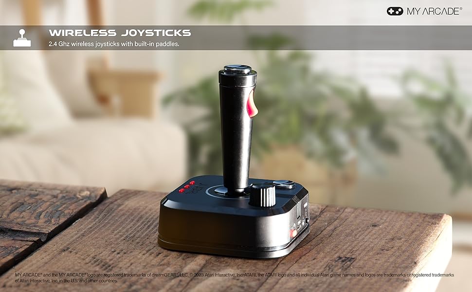 My Arcade Atari GameStation Pro: Retro Video Game Console with 200+ Classic Games & Wireless Joysticks - Perfect for Family Game Nights and Nostalgic Gaming Experience