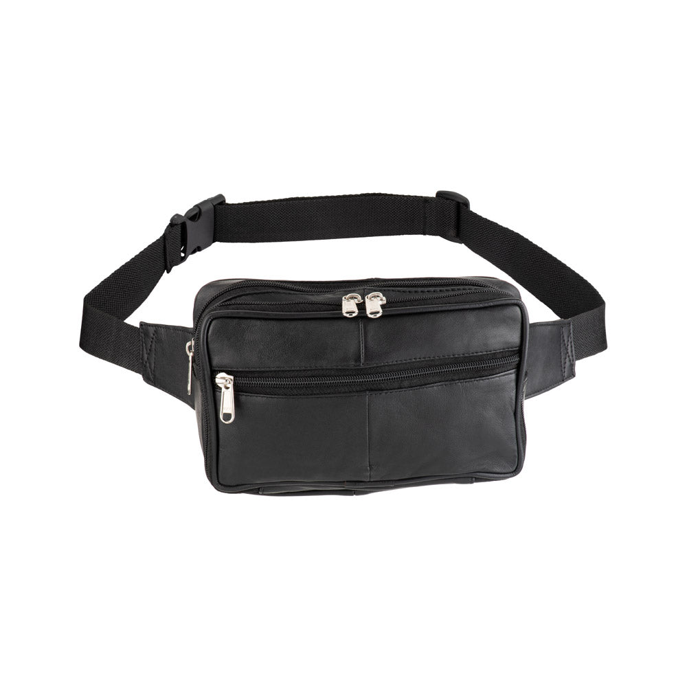 BB 299 Black Belt Bum Bag - Stylish & Adjustable Waist Pack for Travel, Hiking, and Everyday Use