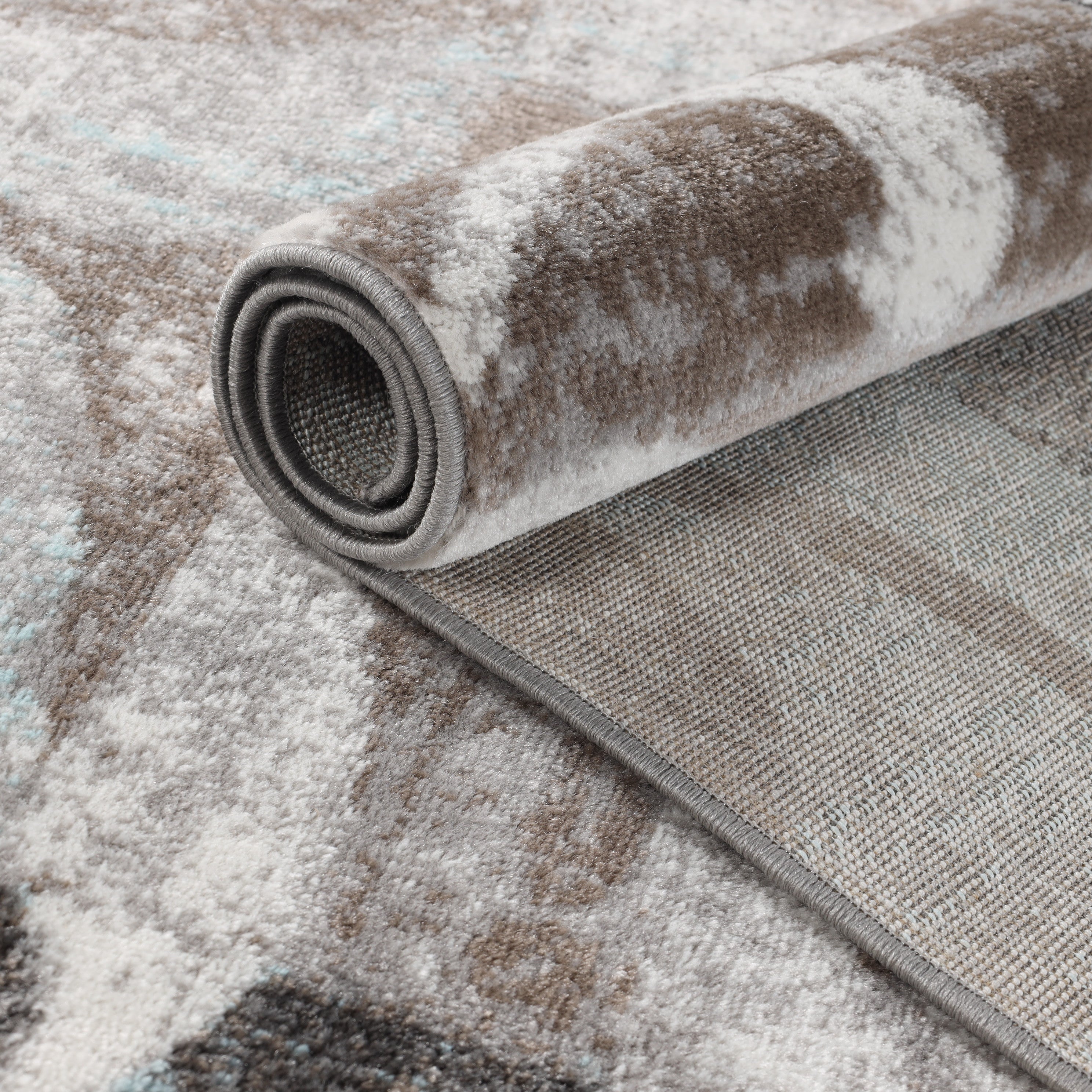 Stylish Pastiche Contemporary Floral Patchwork Area Rug - Non-Slip Indoor Runner for Living Room, Bedroom & Hallway Decor