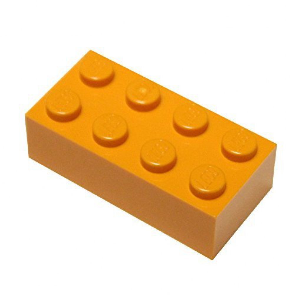 LEGO Bright Orange 2x4 Bricks - Bulk Pack of 50 Pieces for Building, DIY Projects, and LEGO Creations - Perfect for Kids, Collectors, and Makers