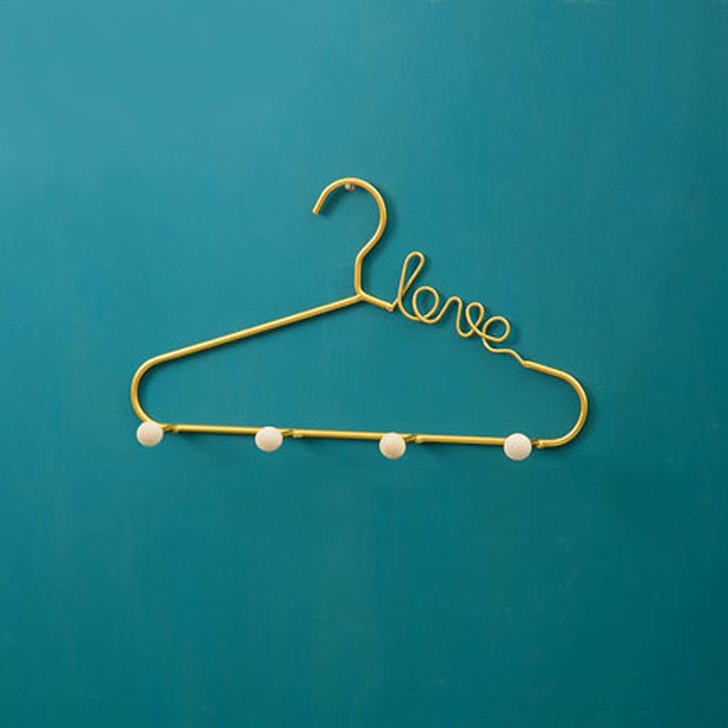 XLEVE Gold Wall Shelves - Decorative Hooks & Coat Hanging Rack Organizer - Nordic Style Iron Key Holder for Living Room, Bedroom & Entryway Storage (Color: A) - Perfect for Keys, Coats, Hats & Home Decor Organization