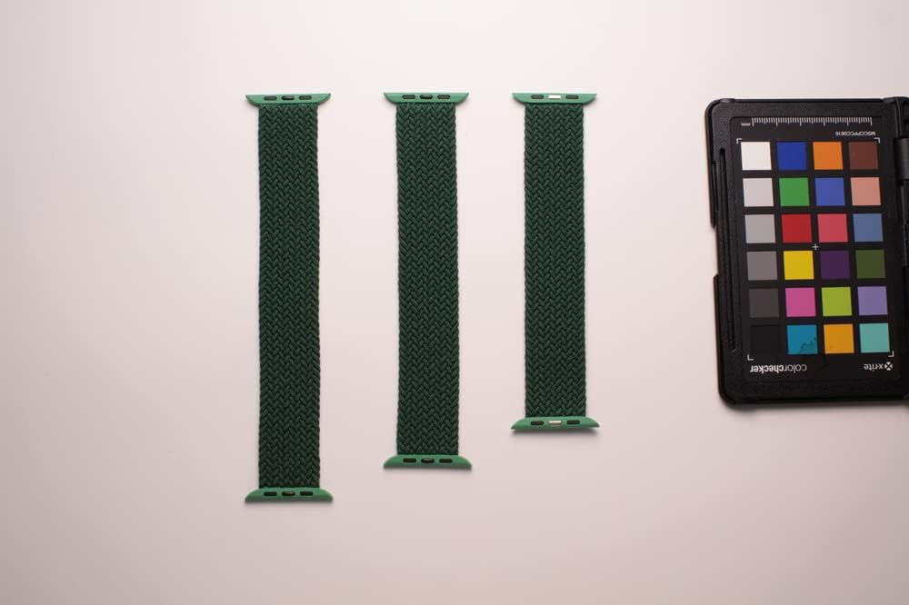ZAGG Gear4 Braided Stretchy Solo Loop Band for Apple Watch 38mm 40mm 41mm - Large Size (705009492) - Forest Green - Compatible with iWatch Series 7/6/SE/5/4/3/2/1 - Perfect for Workouts, Running & Everyday Wear