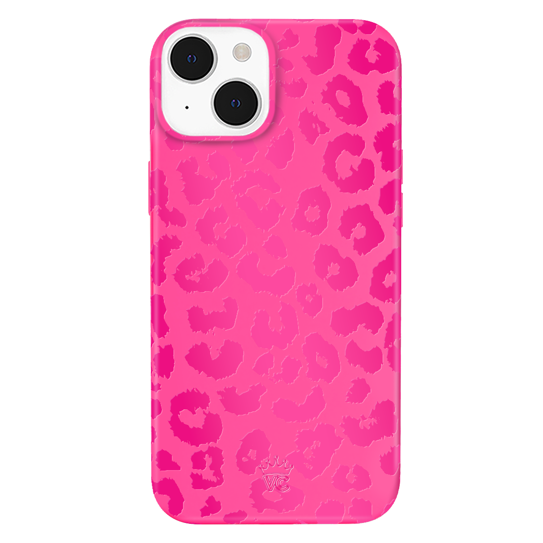 Hot Pink Leopard Print iPhone Case - Stylish & Durable Phone Cover for Women, Trendy Accessory for Everyday Use & Fashion Enthusiasts