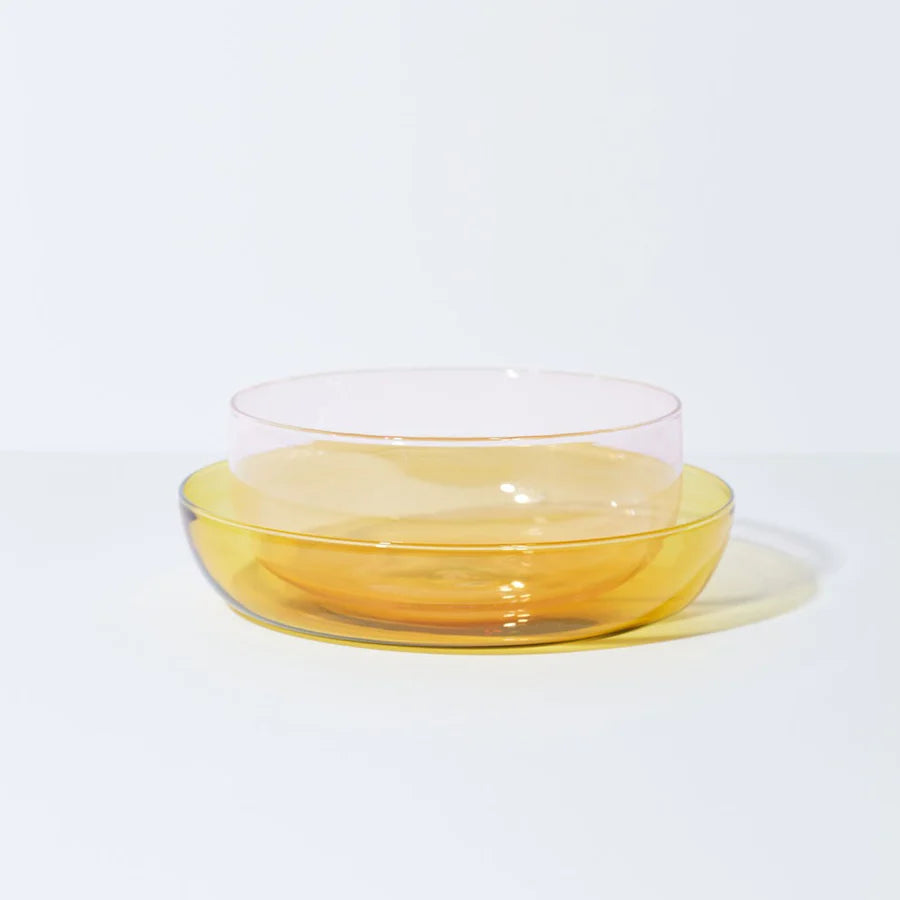 Pink Abracadabra Set of 2 Decorative Bowls - Perfect for Serving Salads, Snacks & Desserts at Parties & Family Gatherings