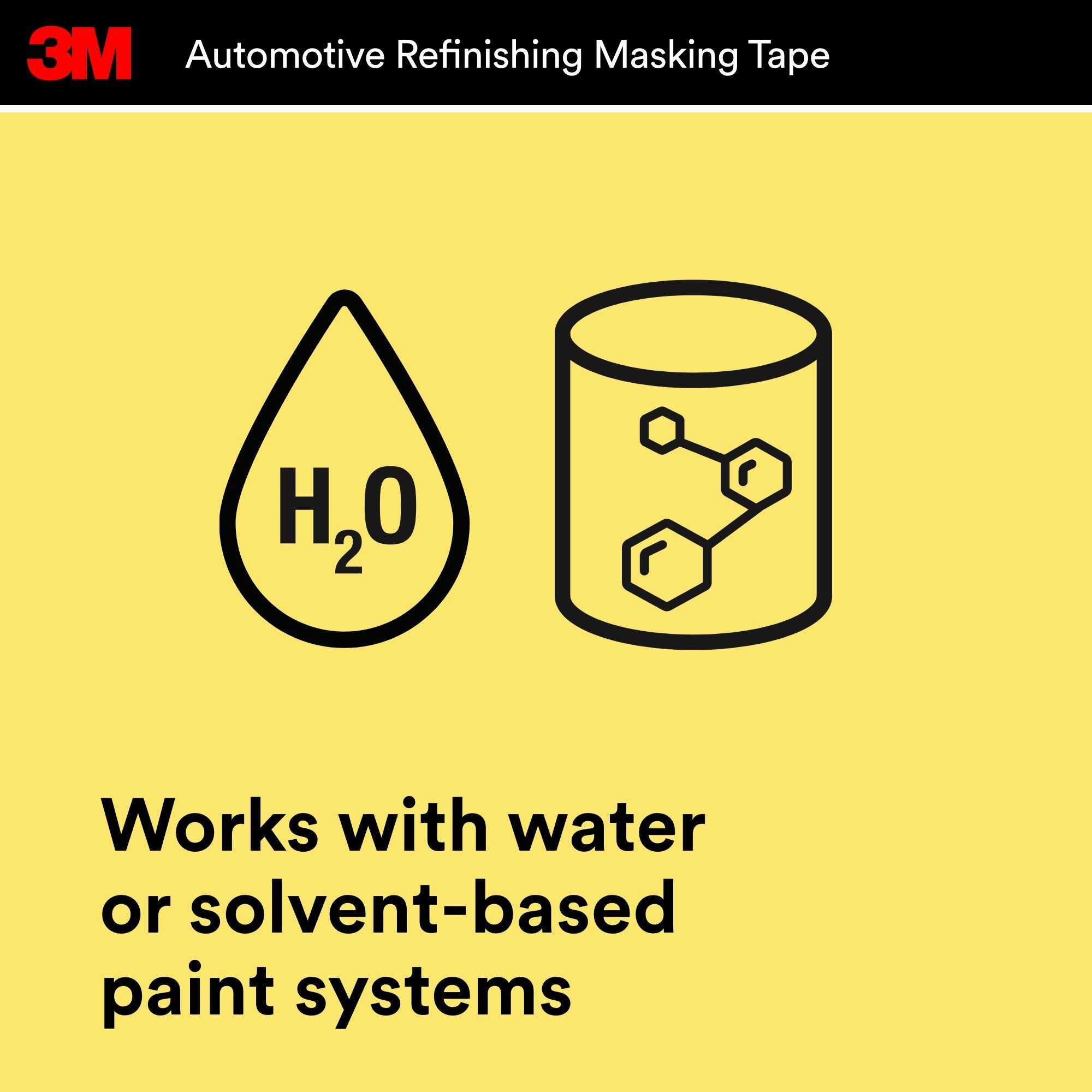 3M Automotive Refinish Masking Tape 03425 - 36mm x 32m (1.4