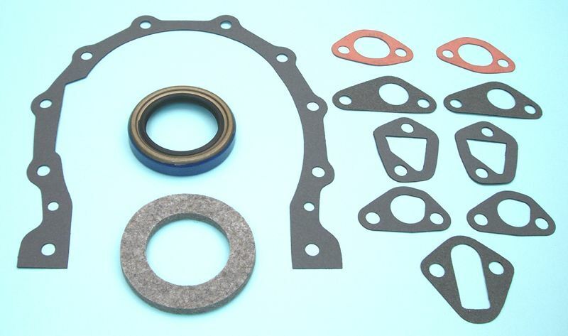 Dodge Plymouth 241 260 270 315 325 POLY Exhaust Gasket & Timing Cover Set - High Performance Engine Gasket Kit for Classic Car Restoration & Engine Repair