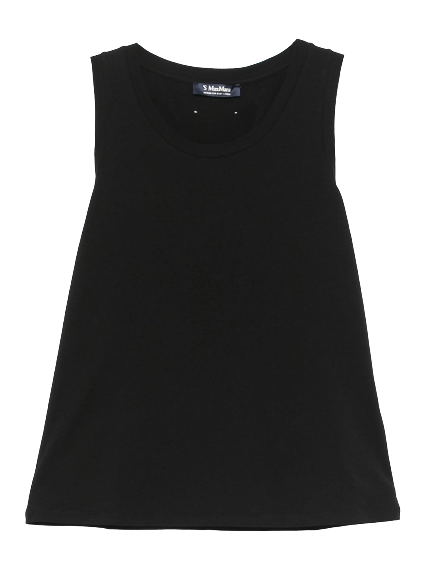Smaxmara Herbert Tank Top for Women - Black Cotton Slim Fit Casual Sleeveless Shirt - Perfect for Summer, Gym, and Layering