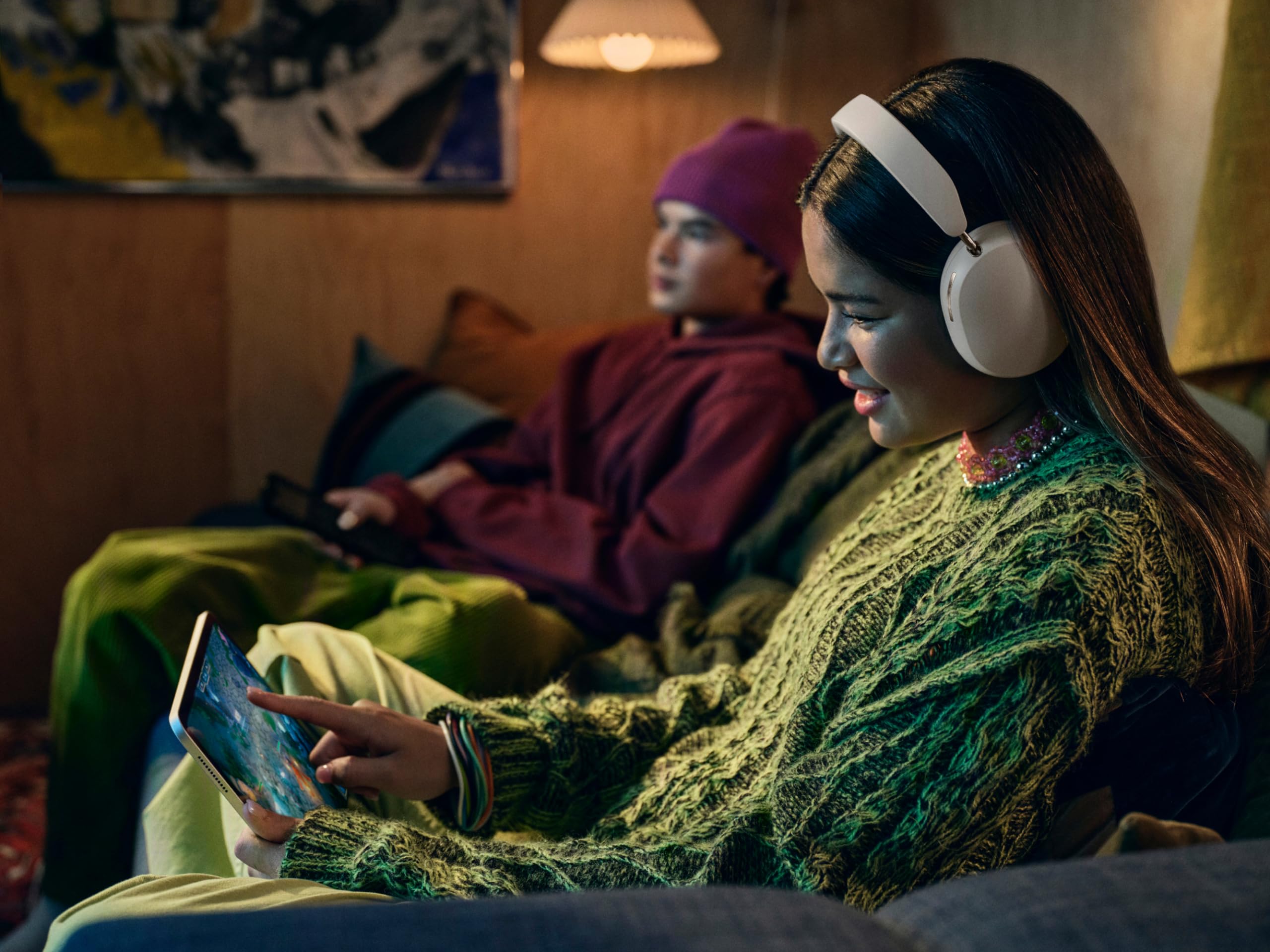 Sonos Ace Wireless Over-Ear Headphones with Active Noise Cancellation - White | Premium Sound for Travel, Work & Home Entertainment