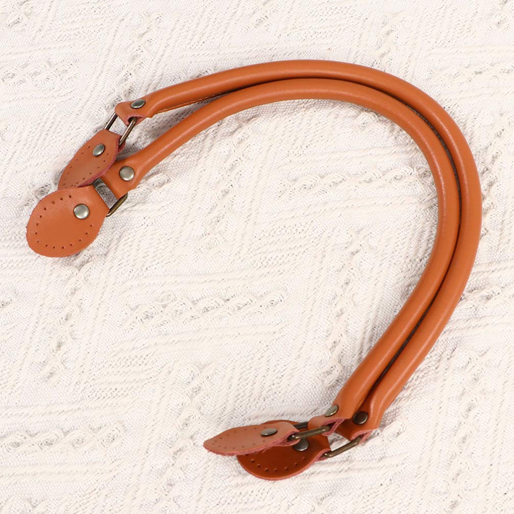 EXCEART 40cm Brown Leather Crossbody Bag Strap - Adjustable DIY Purse Handle Replacement for Tote Bags & Handbags - Perfect for Travel, Shopping & Everyday Use