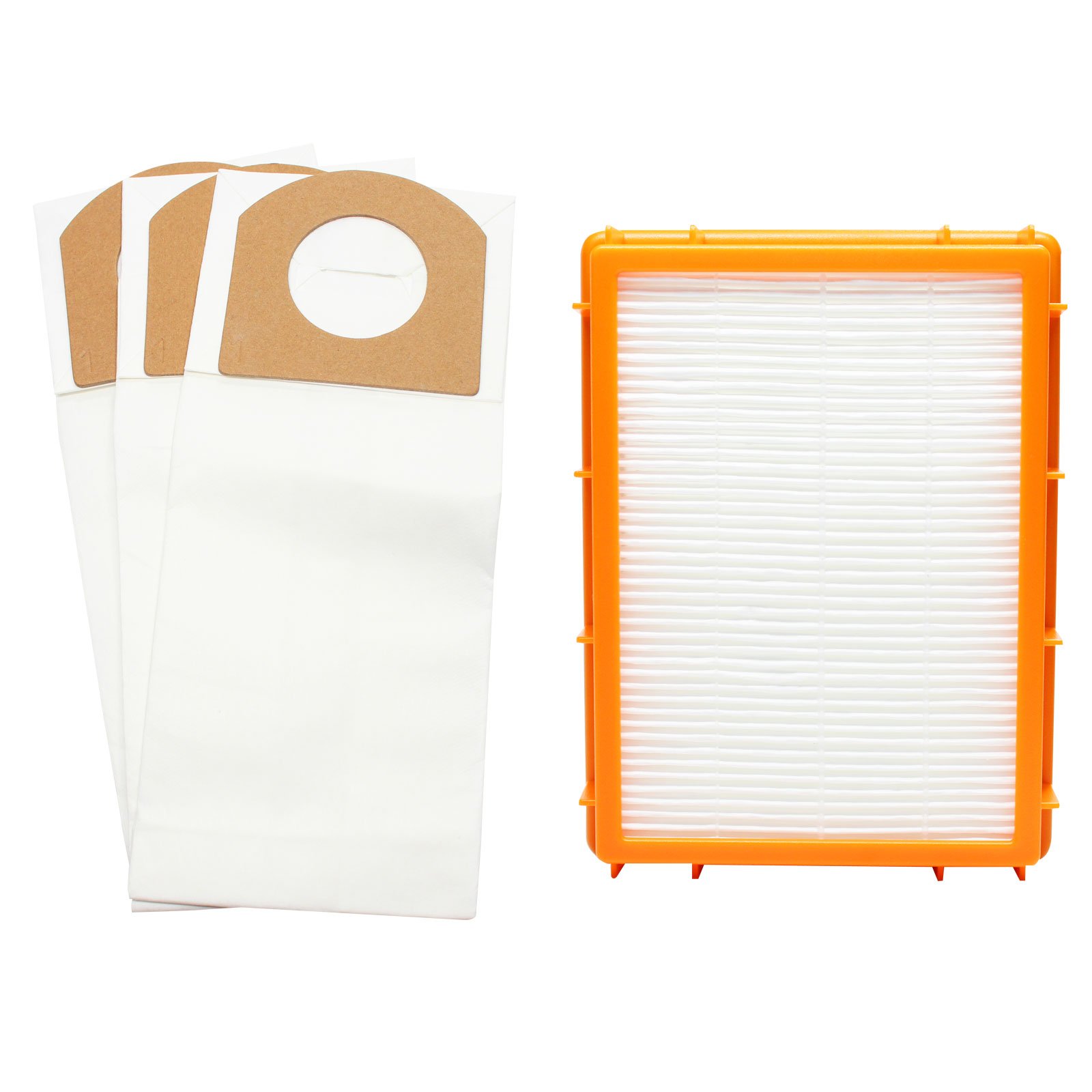 Upstart Battery 6 Replacement Vacuum Bags & 1 HEPA Filter for Eureka 4870MZ - Compatible with Eureka Style RR Vacuum Bags & HF-2 Filter - Perfect for Home Cleaning and Allergen Reduction