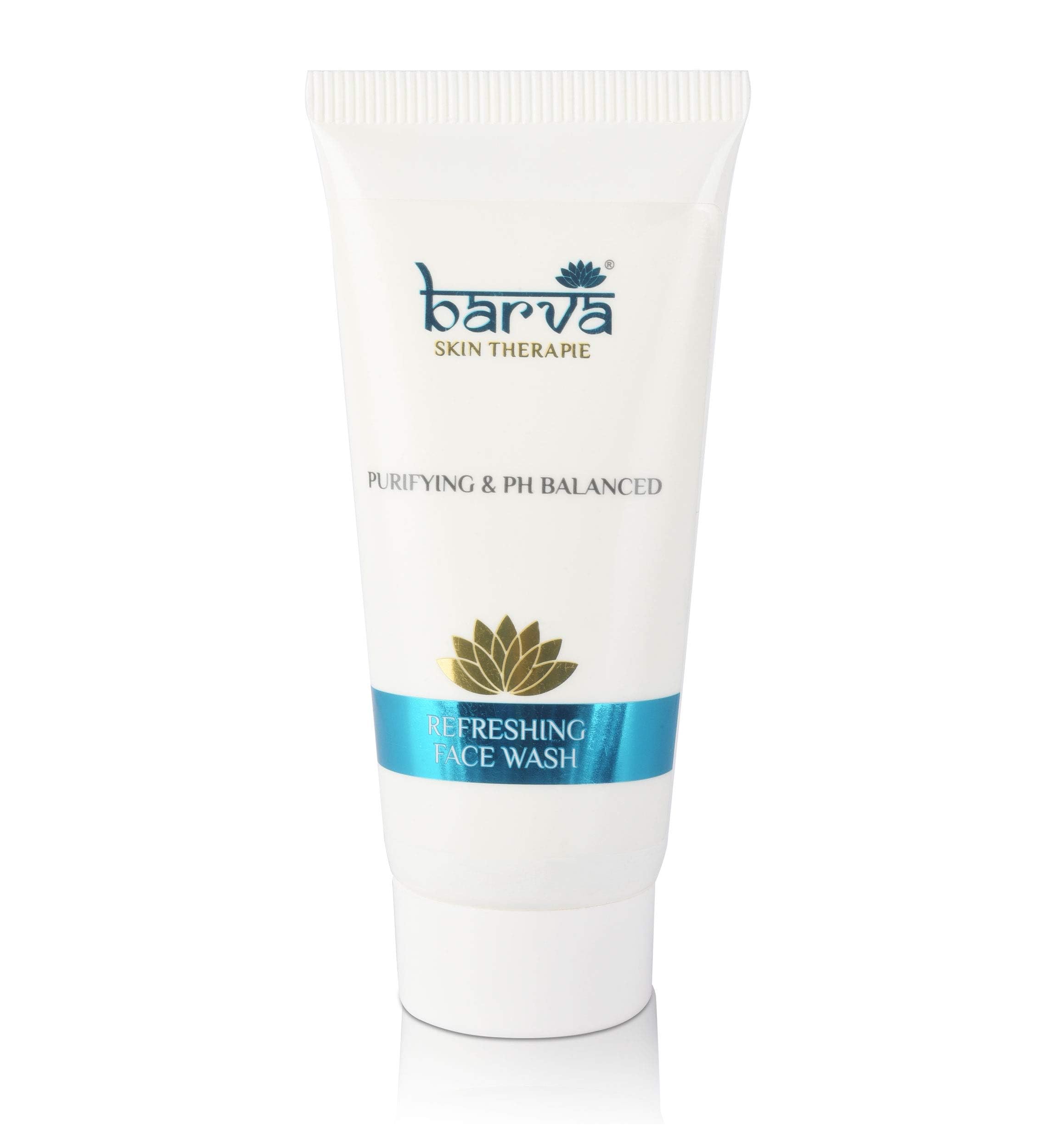 Barva Refreshing Face Wash with Neem, Aloe Vera & Peppermint - 50ml | Deep Cleansing, Oil Control & Acne Treatment | Perfect for Daily Skincare & Travel
