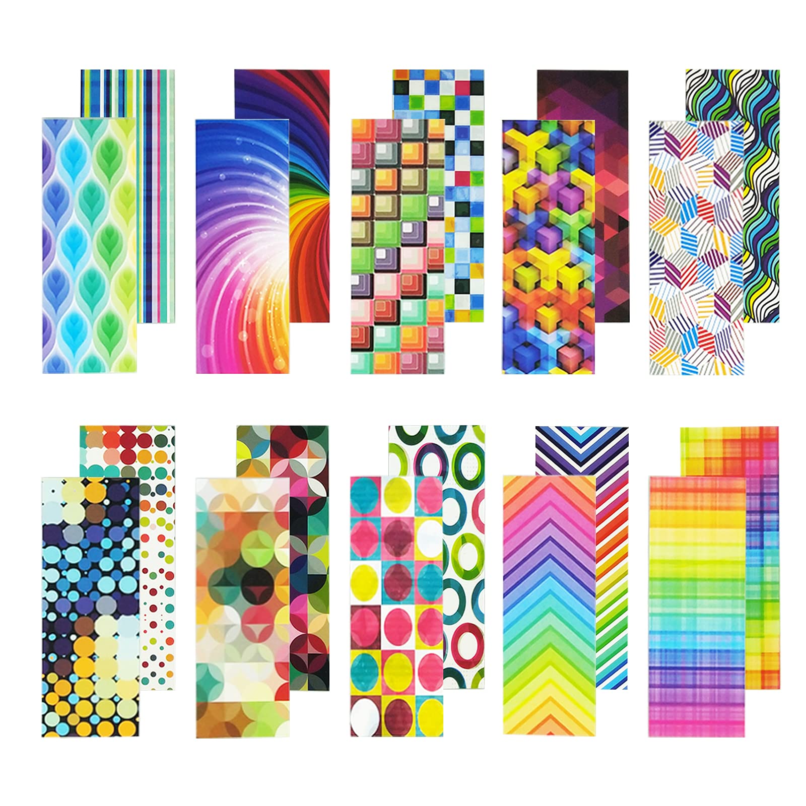 160Pcs Colorful Laminated Paper Bookmarks for Kids - Fun & Creative Reading Bookmarks for School, Gifts & Stationery Supplies - Perfect for Book Lovers, Students & Teachers