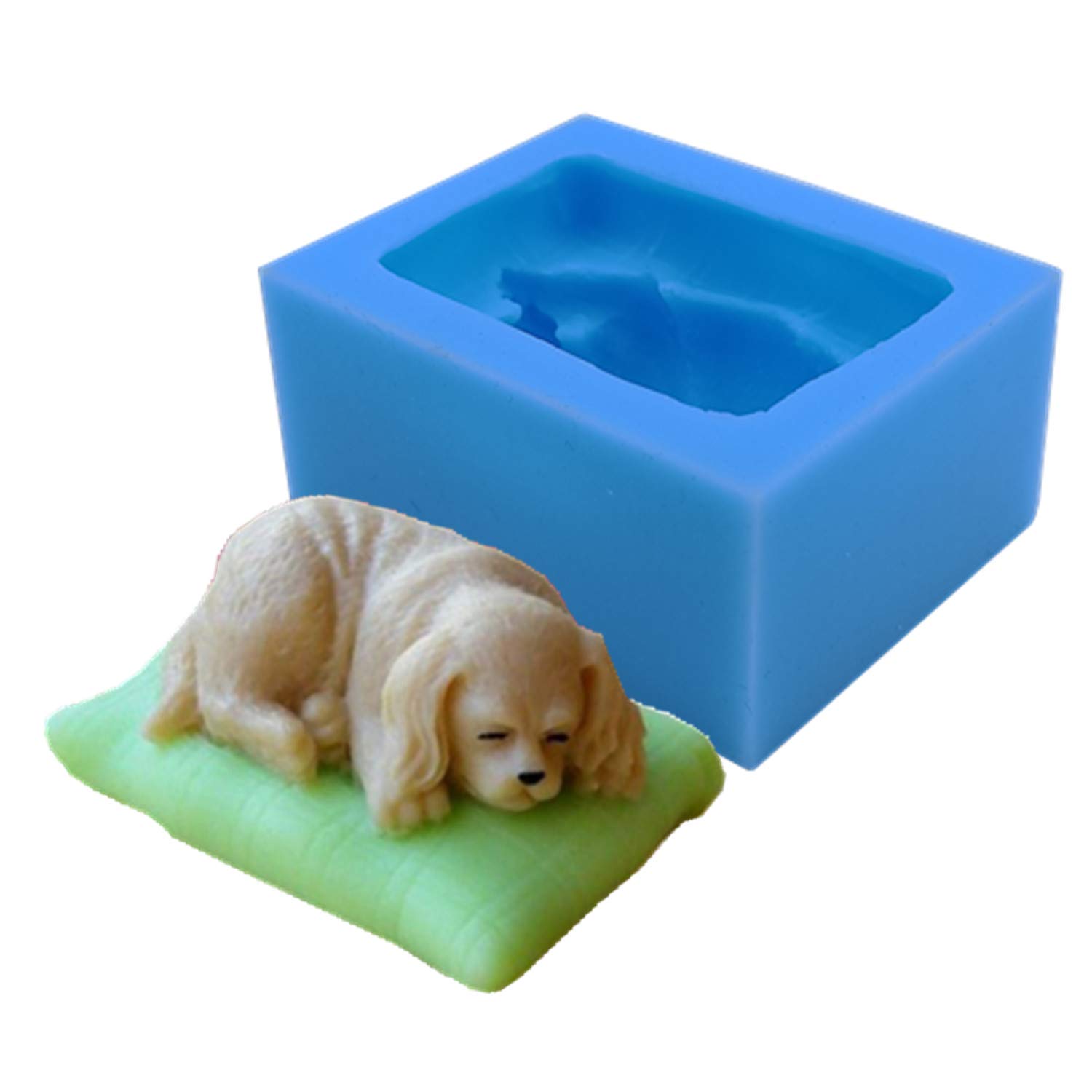 3D Dog Silicone Soap Mold for DIY Soap Making, Chocolate Cake & Scented Wax Crafts - Perfect for Homemade Gifts, Bath Decorations and Party Favors