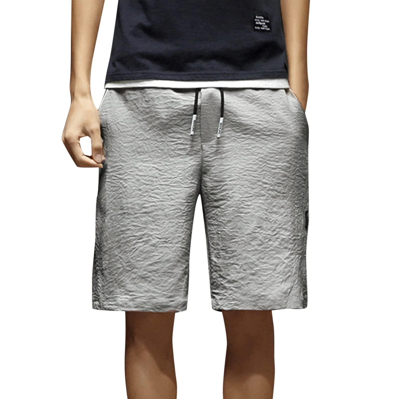 Men's Summer Shorts - Loose Cargo Pants for Beach, Sports & Casual Wear | Breathable Straight Leg Shorts for Outdoor Activities & Fashion