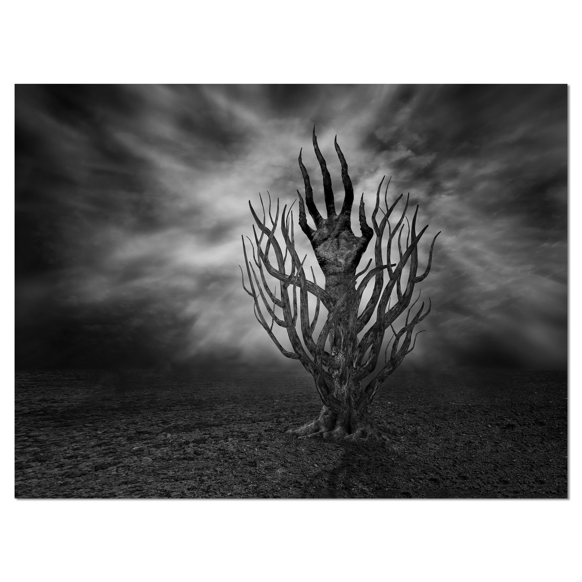 Abstract Hand Cry Canvas Art Print - Modern Wall Decor for Living Room, Bedroom & Office