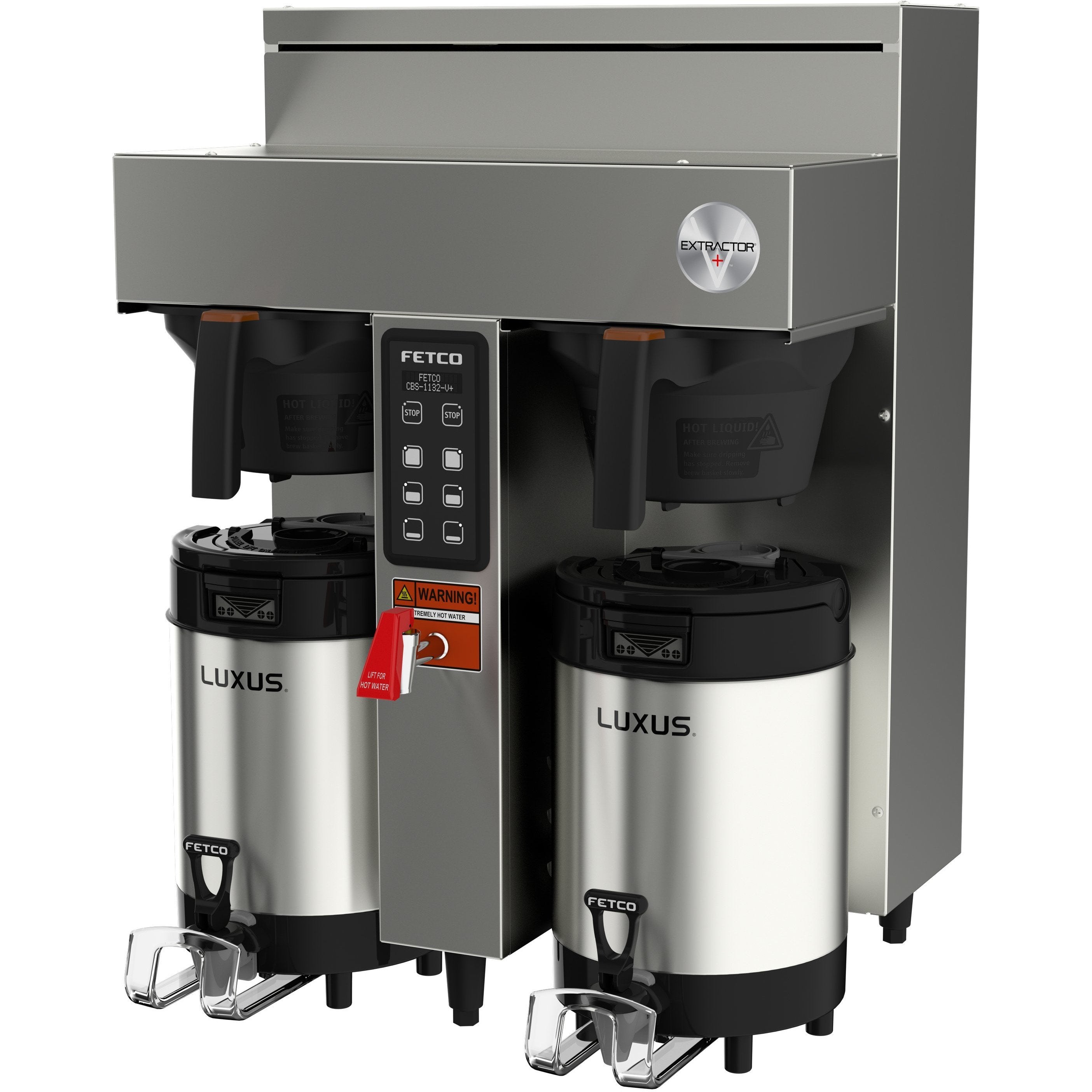 Fetco CBS 1132 V+ Twin Station Commercial Coffee Brewer - 2x3.0 kW/200-240V (Model E113251) - Perfect for Restaurants, Cafes & Offices