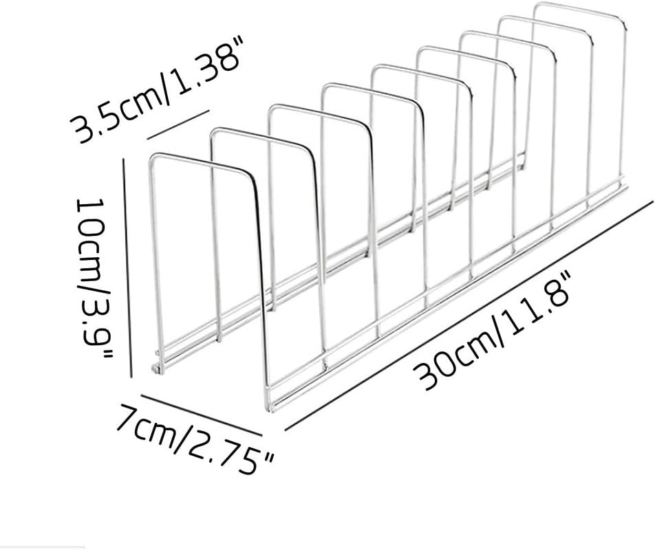 MosQuick® Stainless Steel Dish Rack for Kitchen - Space Saving Plate Organizer, Cup & Bowl Holder - Perfect for Kitchen Cabinet, Countertop or Under Cabinet Storage - Ideal for Small Kitchens, Apartments & Dorm Rooms