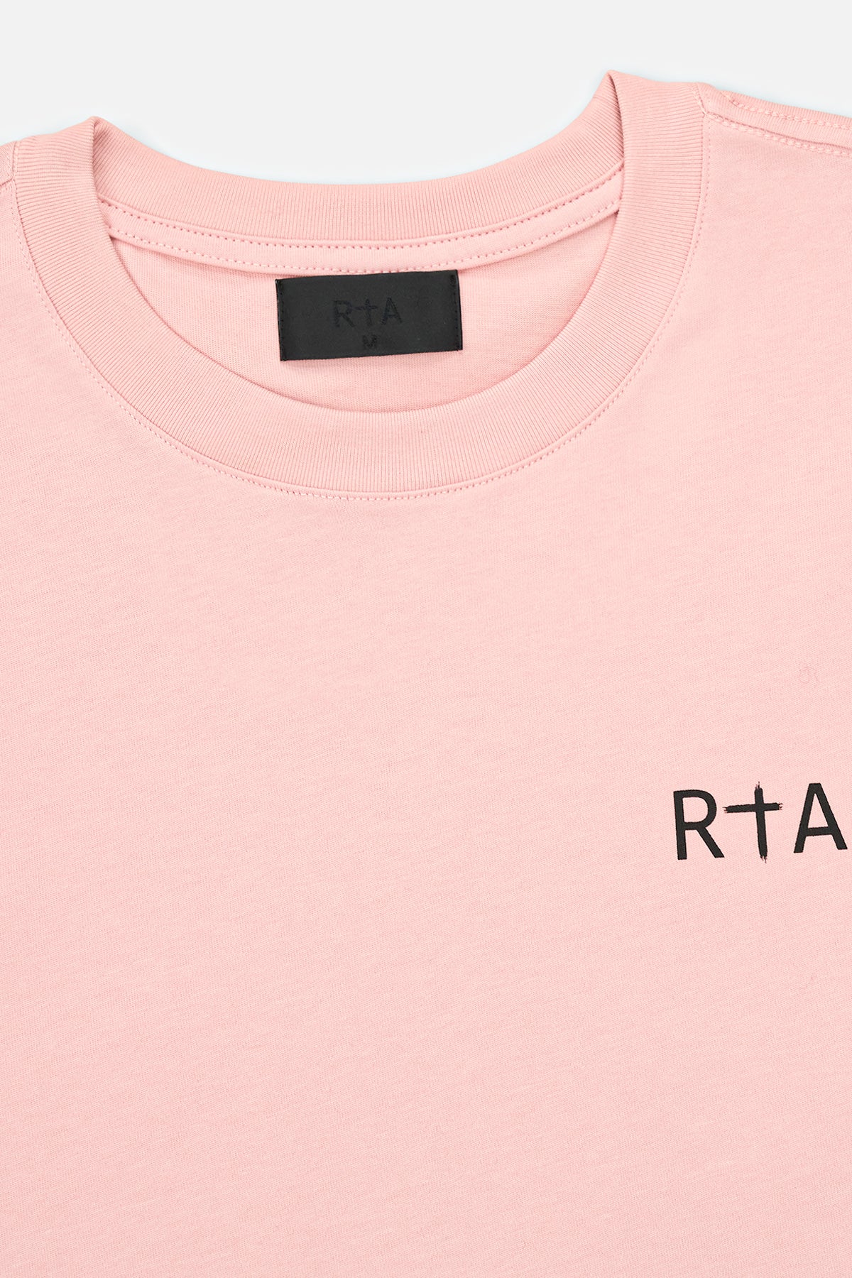 LAWRENCE Long Sleeve T-Shirt for Women | Blush Pink Watercolor Snake Print Top | Casual Wear, Street Style & Layering Essential