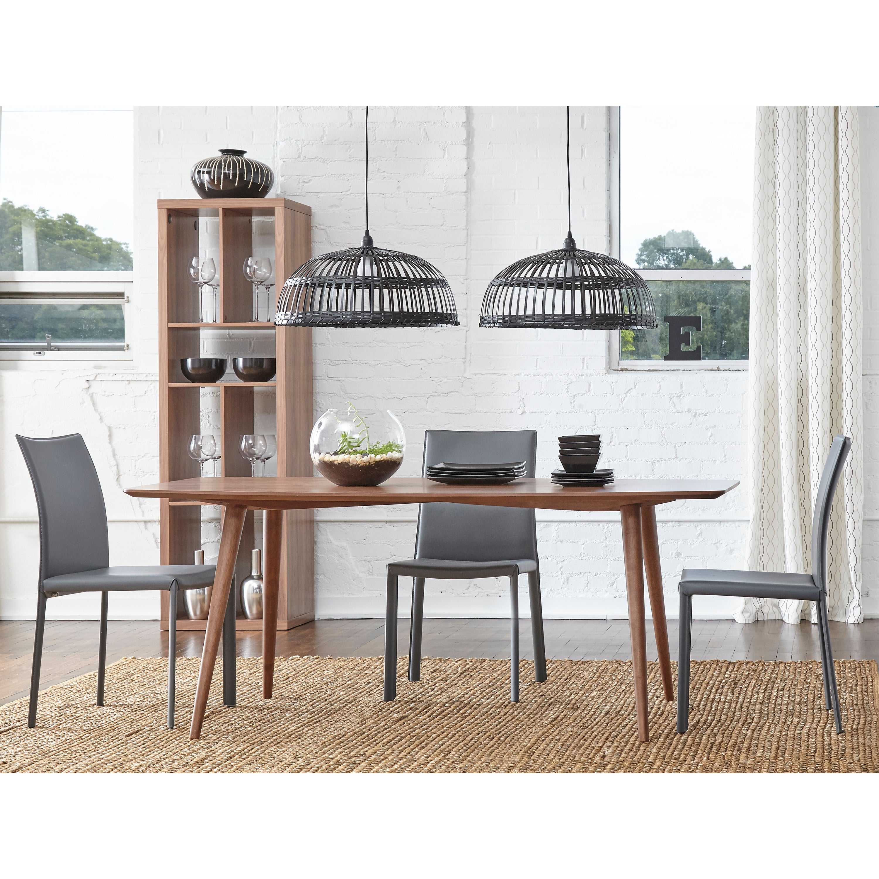 Premium Hasina Genuine Leather Side Dining Chairs - Set of 2 Modern Accent Chairs for Kitchen, Dining Room & Home Office - Comfortable & Stylish Seating Solution