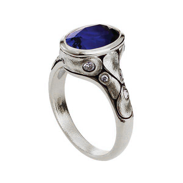 Alex Sepkus Emma Large Ring R 209PMDA - Elegant 925 Sterling Silver Statement Ring for Women, Perfect for Weddings, Parties & Special Occasions