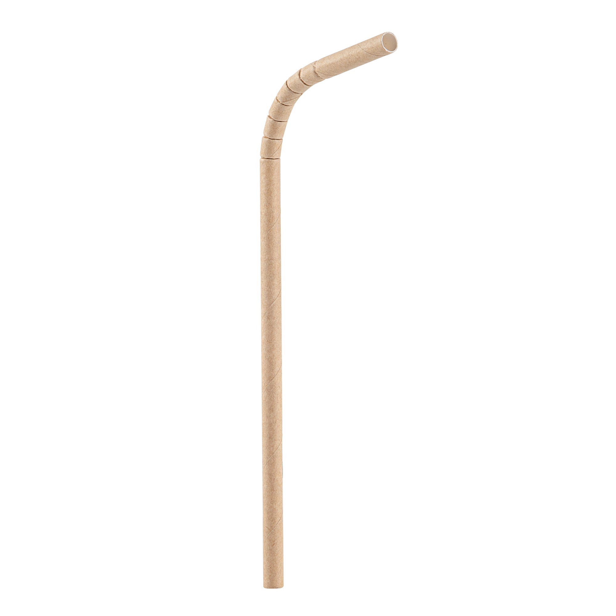 Eco-Friendly Biodegradable Kraft Paper Straws - 6mm x 7 3/4