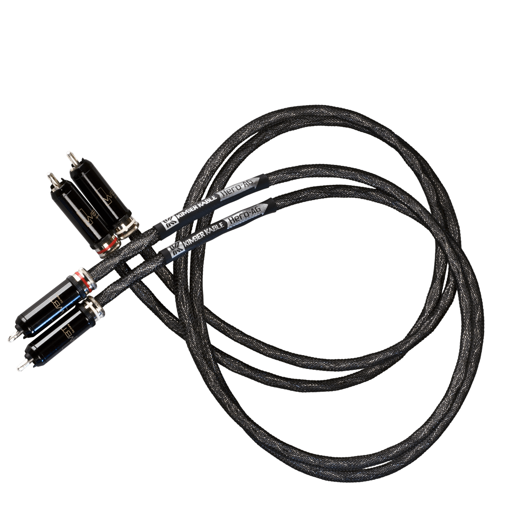 Kimber Kable Hero AG Analog Interconnect Cable Pair - High Performance Audio Cable for Home Theater & Stereo Systems | Perfect for Audiophiles & Music Enthusiasts