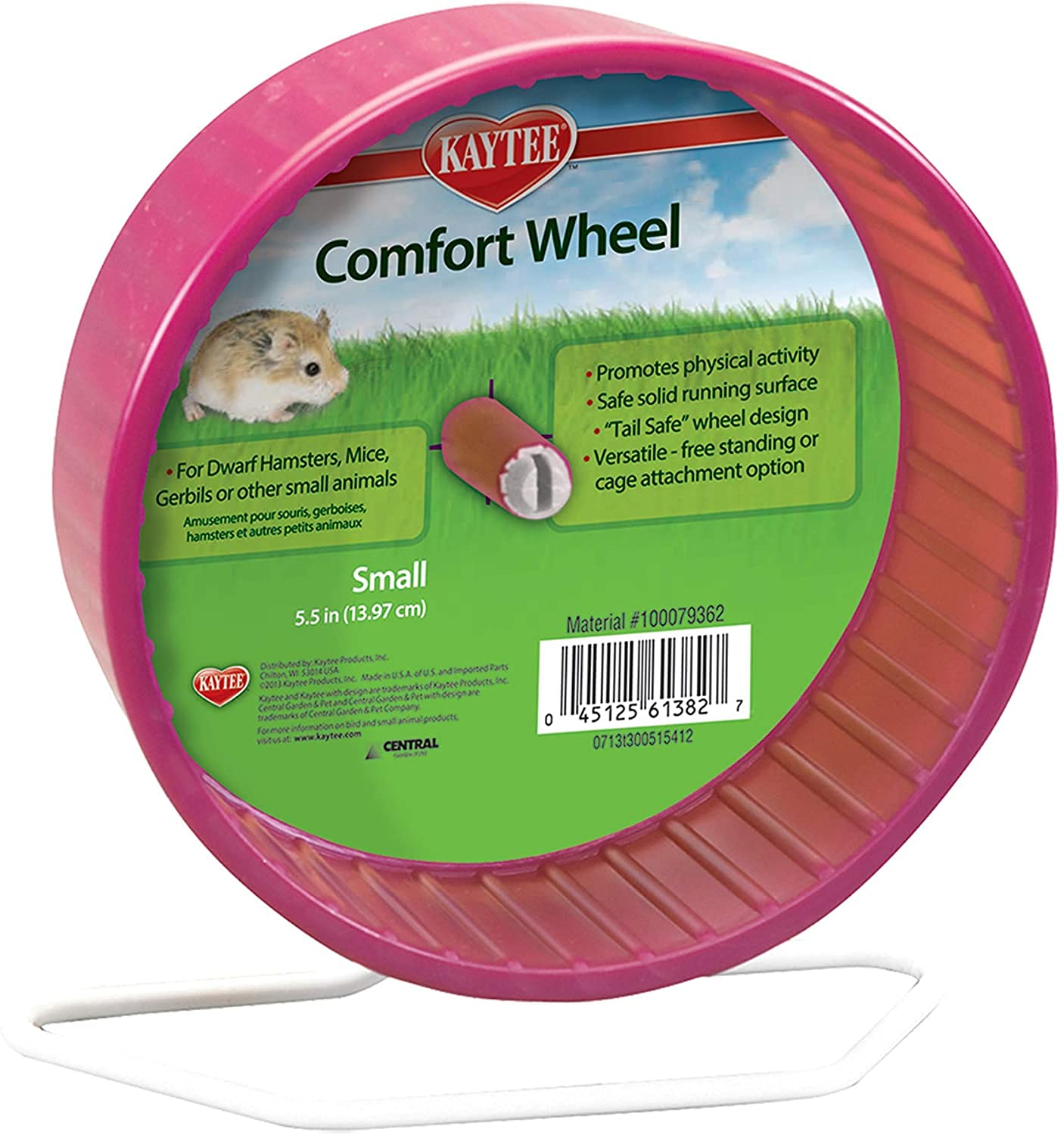 Super Pet Mouse Comfort Small Exercise Wheel for Hamsters & Gerbils - Set of 2 - Silent Spinning Running Wheel for Small Pets - Perfect for Cage Exercise & Nighttime Activity