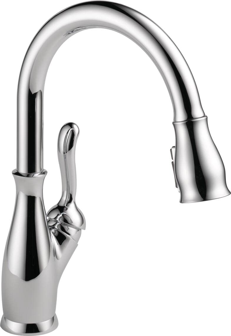 Delta Faucet Leland Pull Down Kitchen Faucet Chrome - High Arc Single Handle Kitchen Sink Faucet with Magnetic Docking Spray Head (Model 9178-DST) - Perfect for Modern Kitchens, Dishwashing and Food Prep