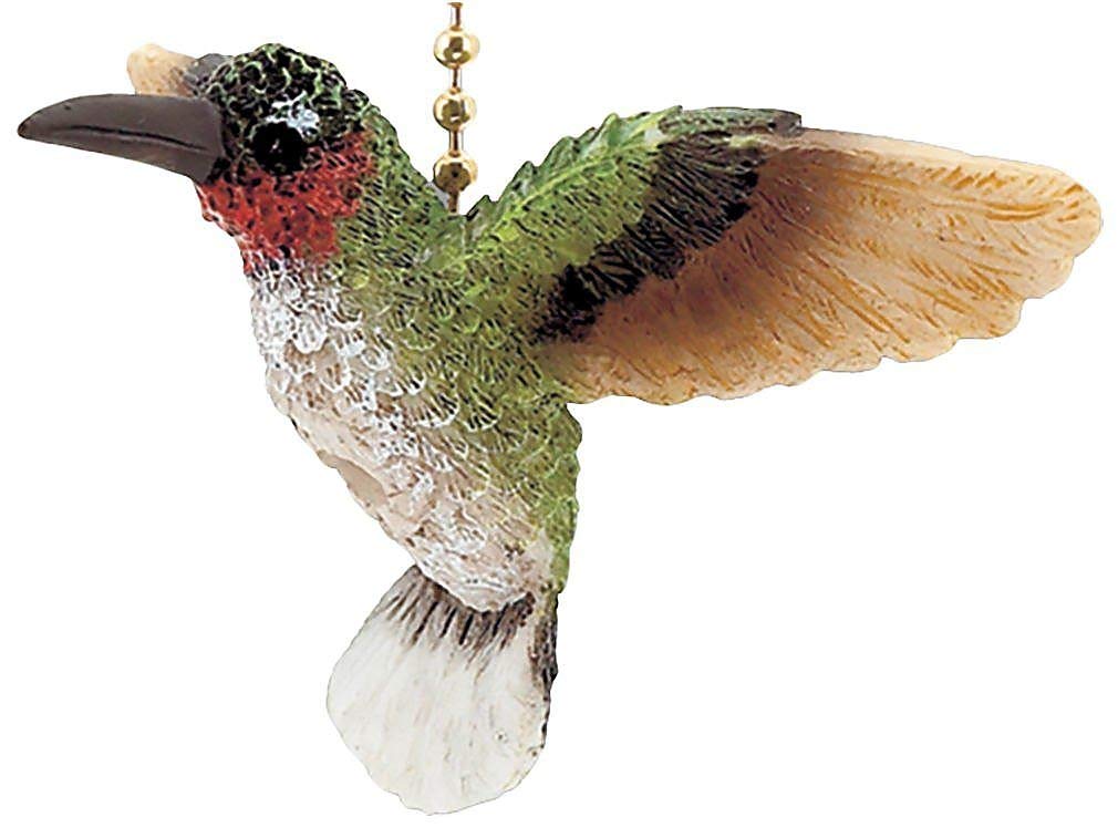 Clementine Hummingbird Ceiling Fan Pull Chain - Decorative Ceiling Fan Accessories for Home, Bedroom, Living Room - Vintage Style Fan Pull with Hummingbird Design - Perfect for Indoor Ceiling Fans