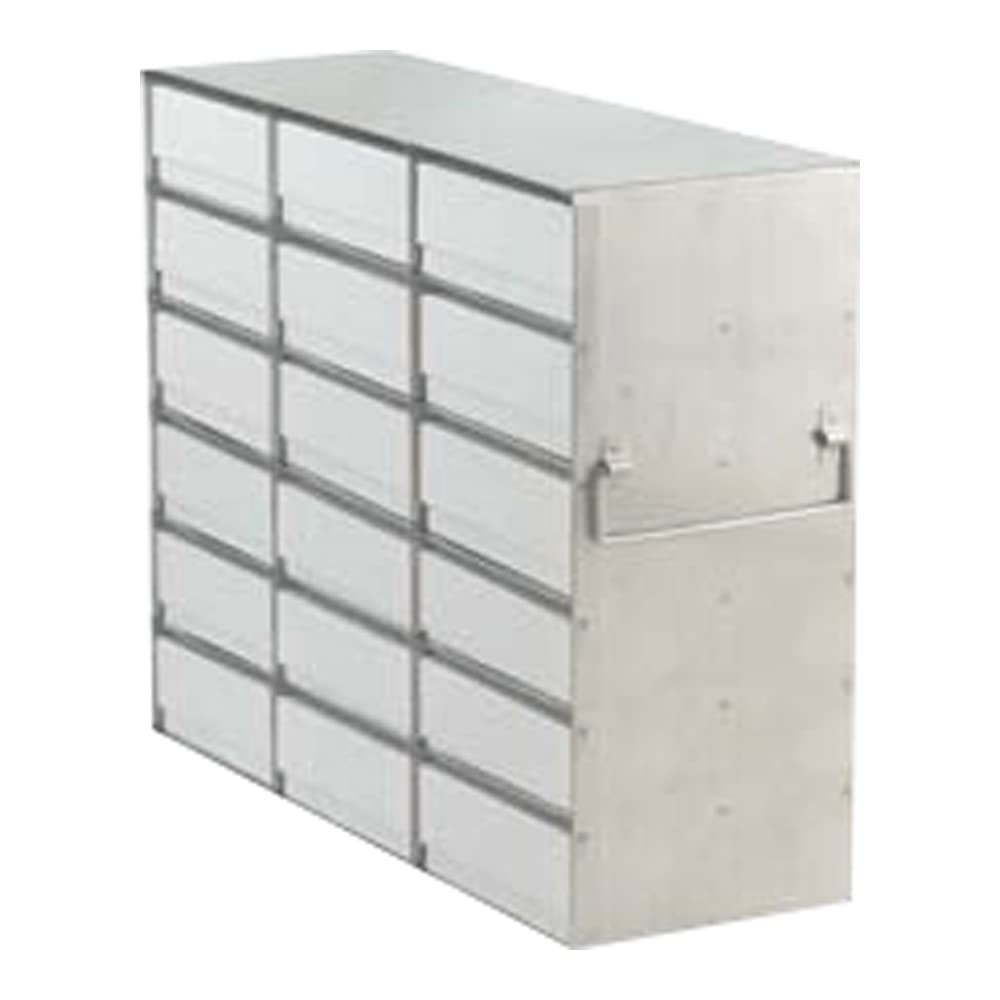 UF-362-81 3 X 6 Upright Freezer Organizer with Box & Divider (81 Cells) - Perfect for Home, Lab, and Medical Sample Storage