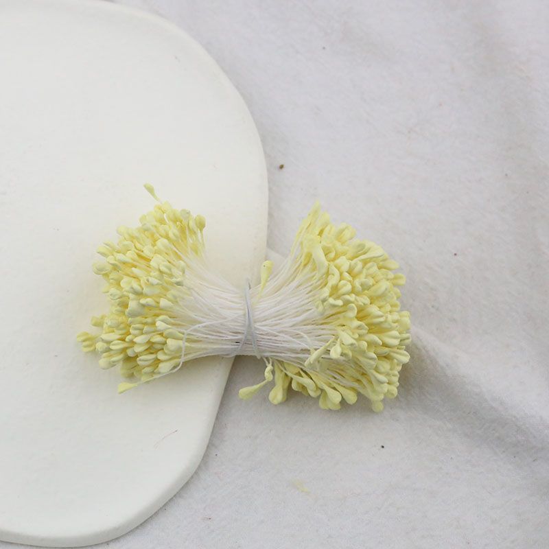 3mm Flat Head Matte Malt Stamen Heart Flowers for DIY Crafts, Wedding Bouquets, and Home Decor