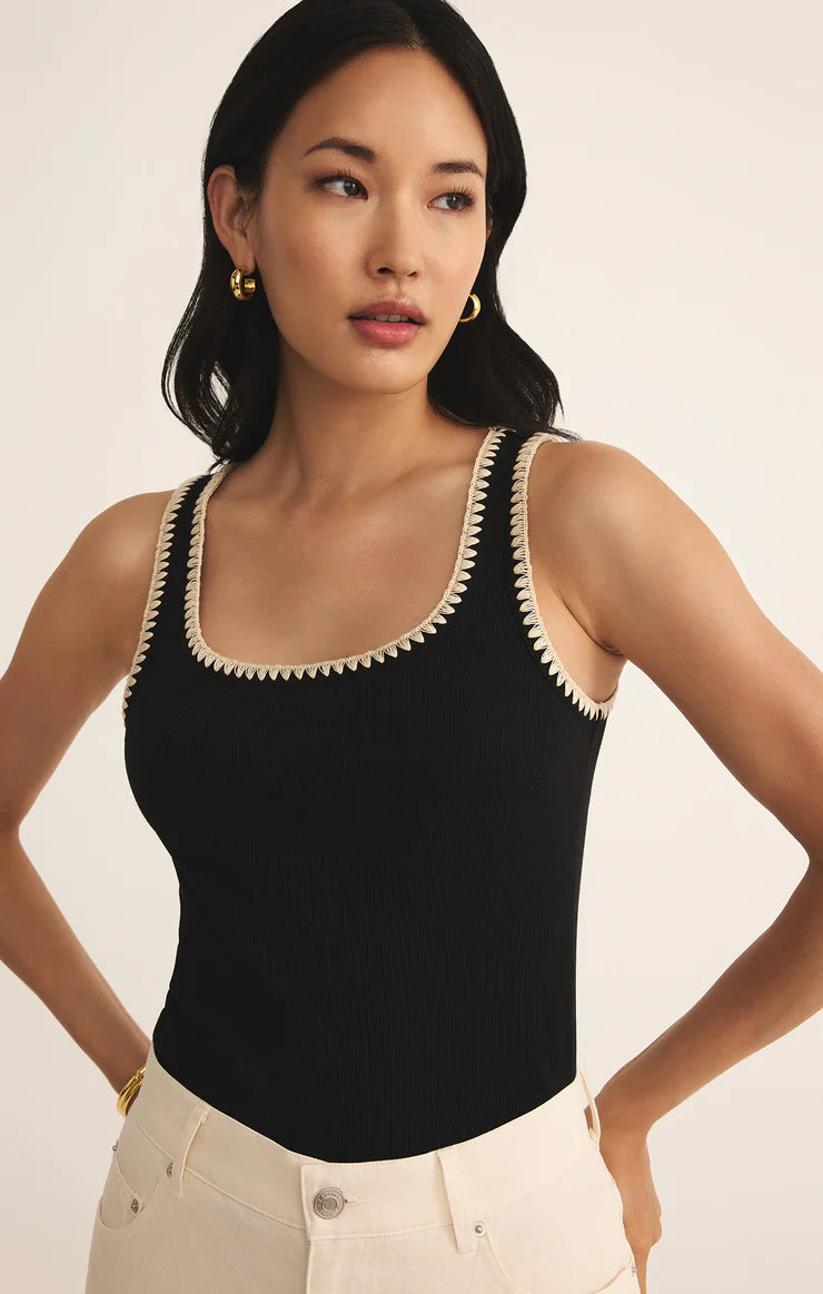 Jaidynn Ribbed Tank Top for Women - Soft Stretch Comfort Fit Casual & Layering - Perfect for Summer, Gym, and Everyday Wear