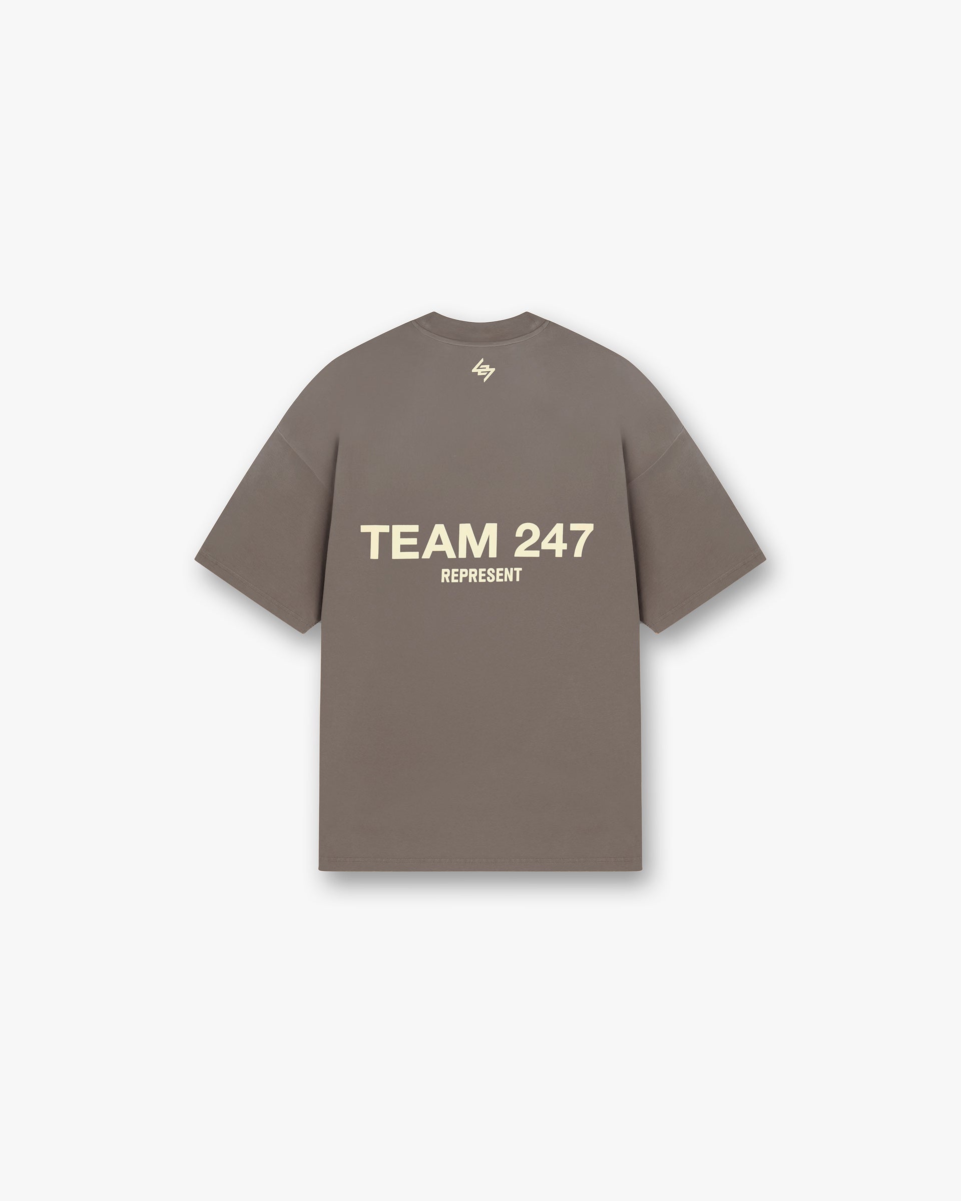 Team 247 Oversized T-Shirt for Men & Women - Soft Cotton Relaxed Fit Unisex Tee - Earth Tone Casual Wear for Street Style, Lounge & Everyday Comfort