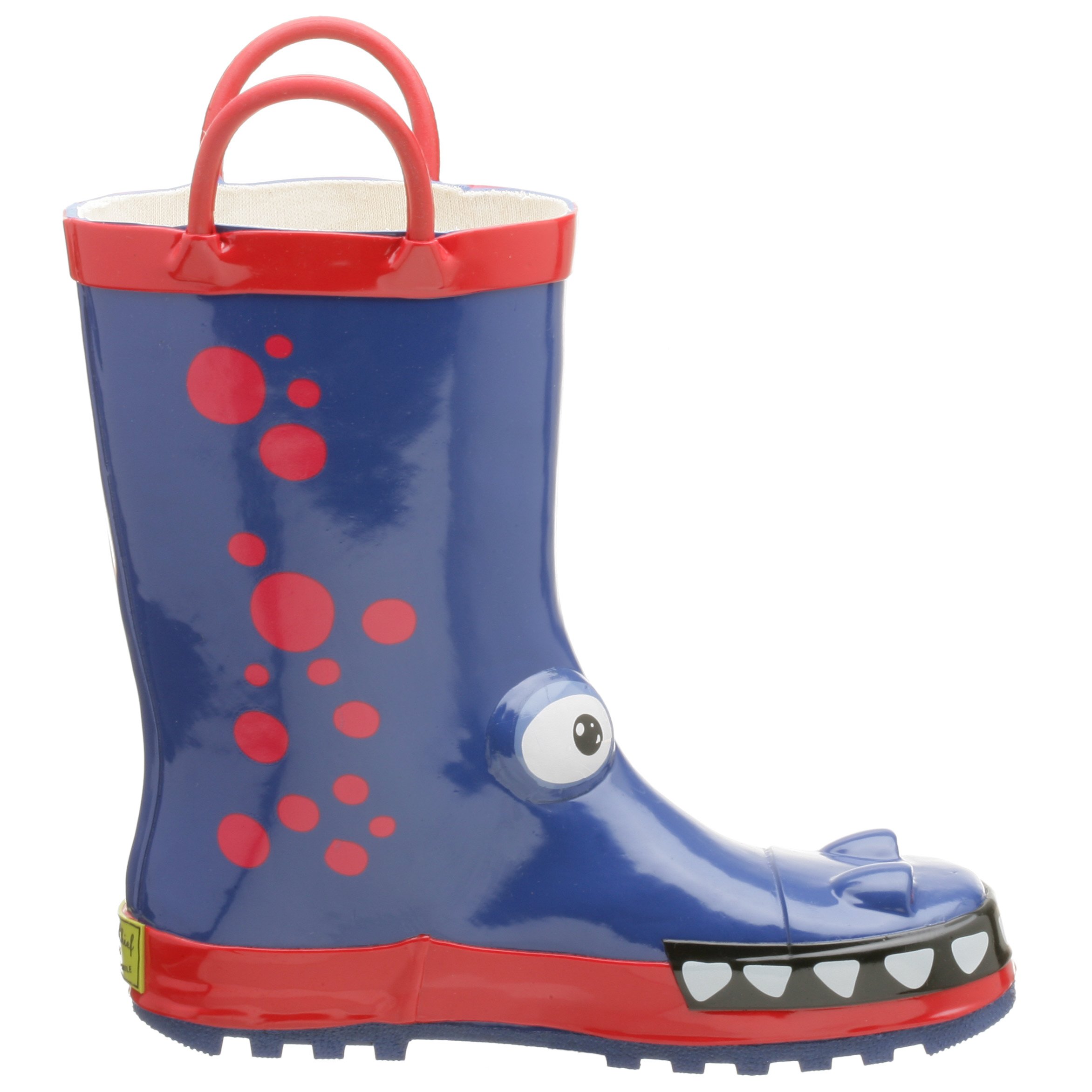 Western Chief Dino Rain Boots for Kids - Waterproof Rubber Rain Boots for Toddlers & Children (Little/Big Kid Sizes) - Perfect for Puddle Jumping, Outdoor Play & Rainy Day Adventures