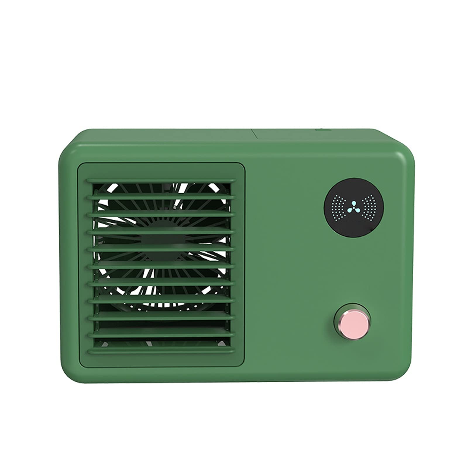 Portable Air Conditioner Fan with 400ml Water Tank - Quiet Cooling Tower Fan, Adjustable Air Outlet for Home, Office & Travel Use - Perfect for Bedrooms, Living Rooms & Small Spaces (Green)